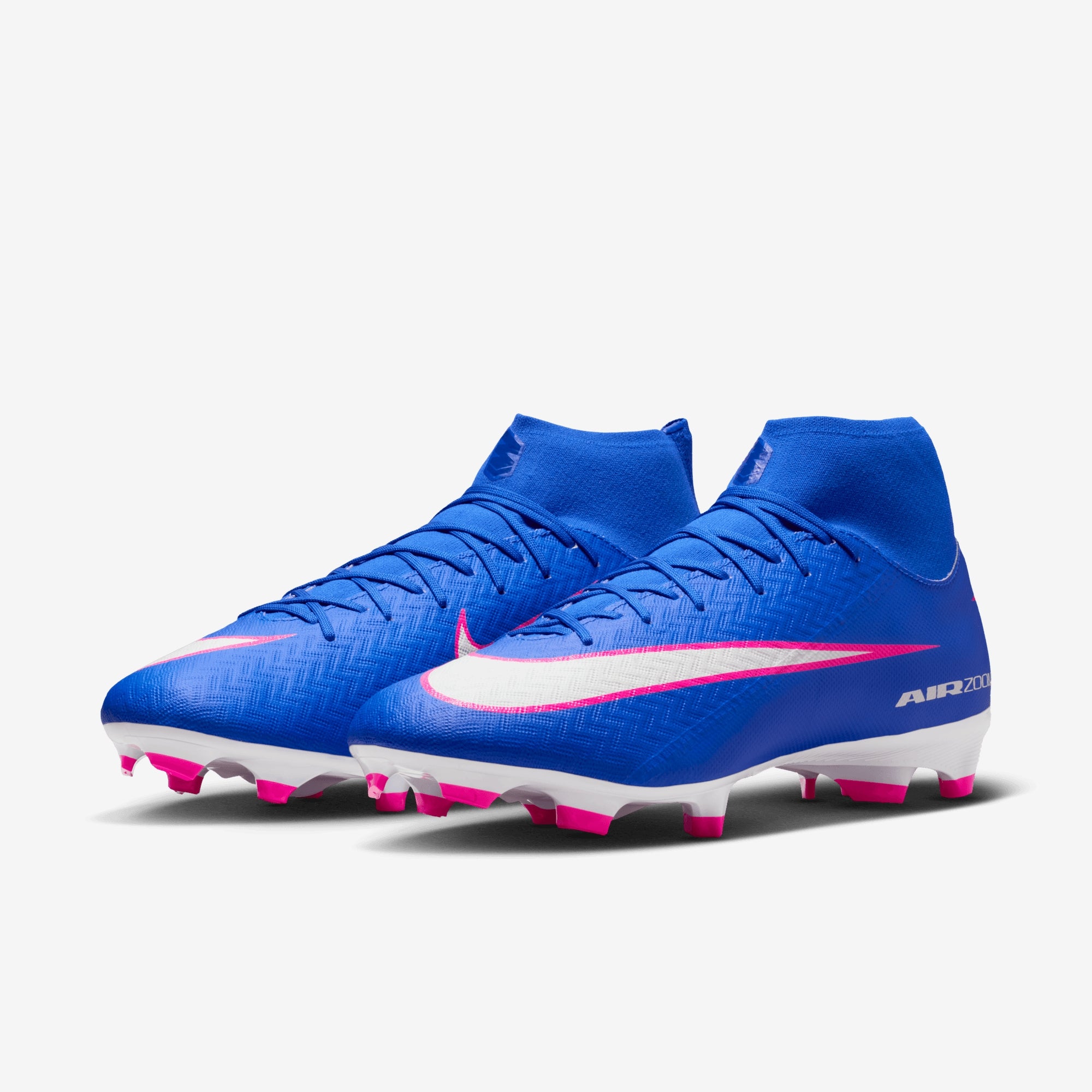 Nike Mercurial Superfly 10 Academy Multi-Ground High-Top Soccer Cleats - Racer Blue/White