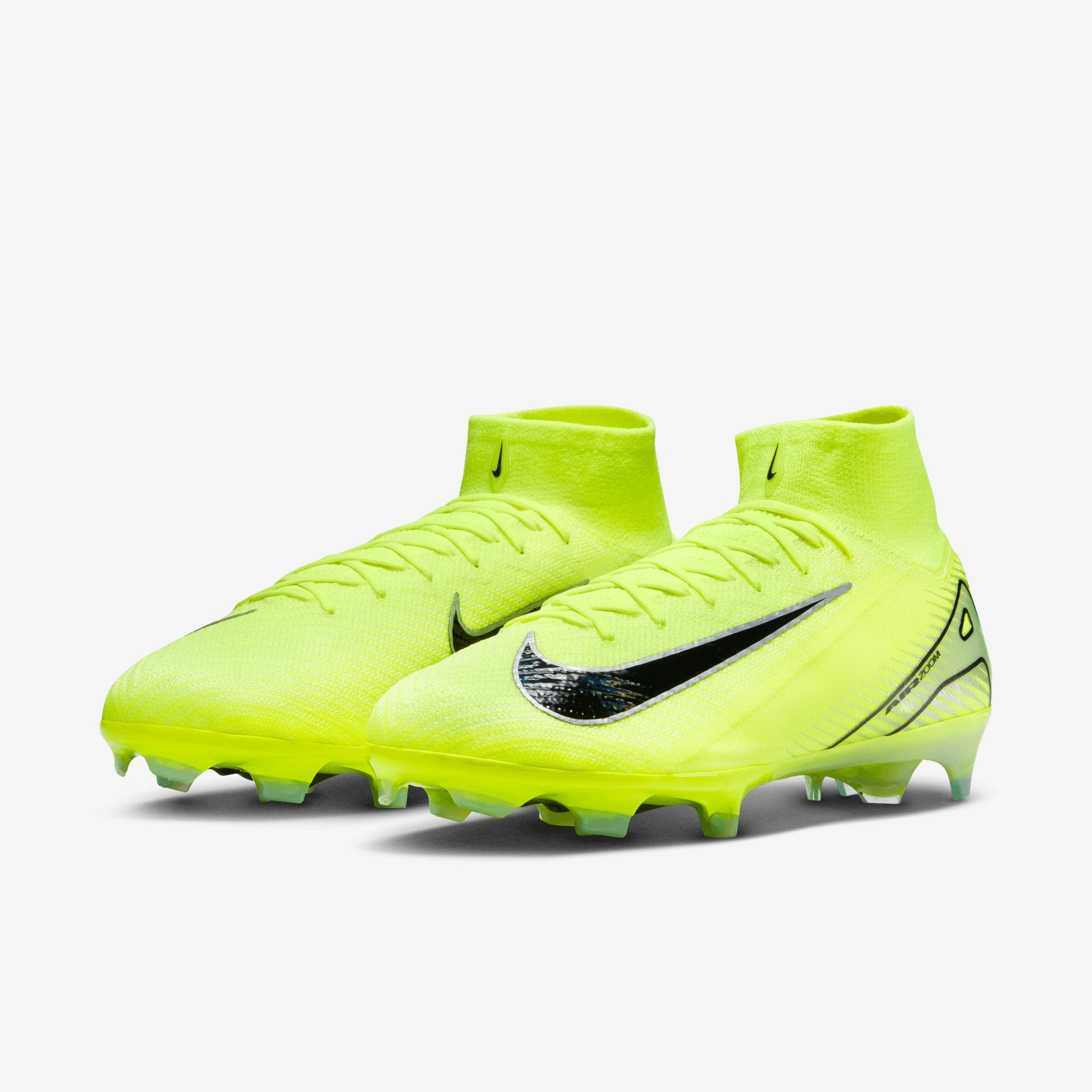 Nike Mercurial Superfly 10 Elite FG High-Top Soccer Cleats - VOLT/BLACK