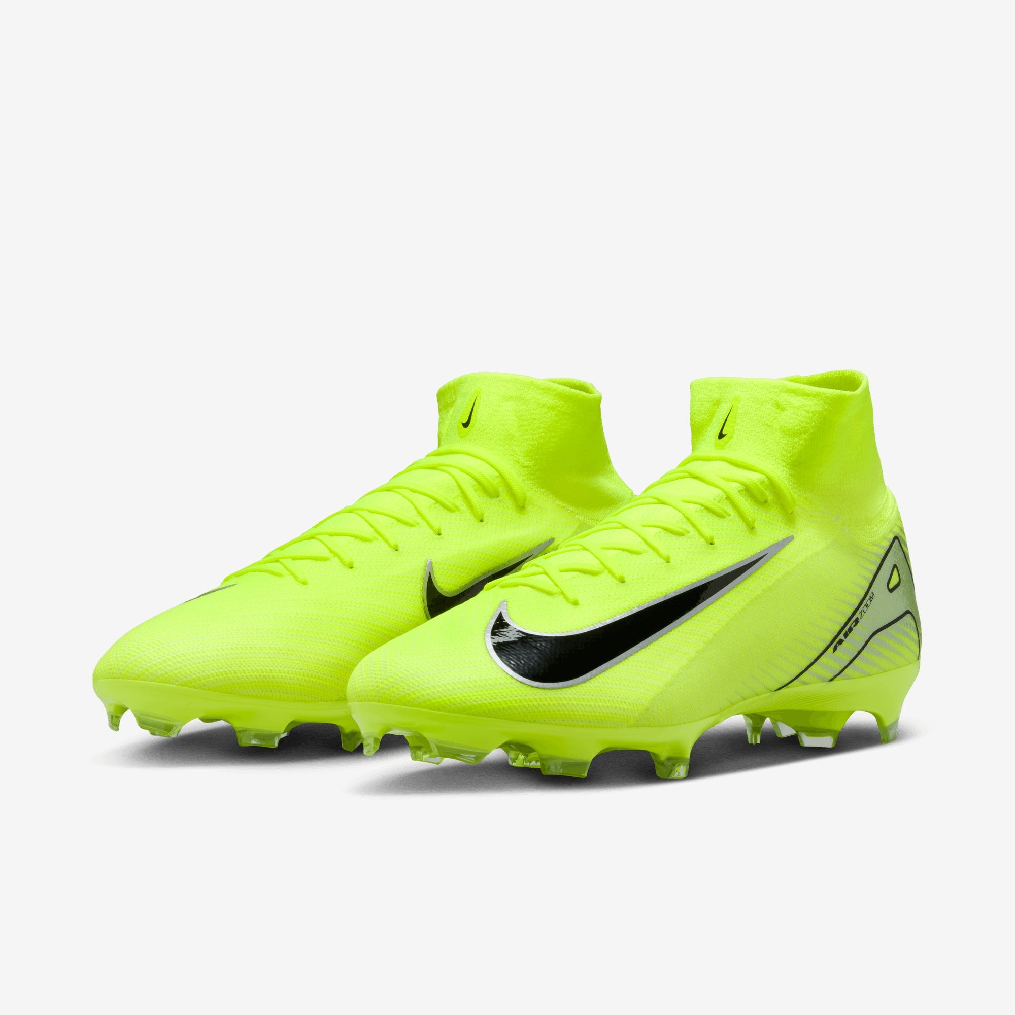 Nike Mercurial Superfly 10 Pro FG High-Top Soccer Cleats - Volt/Black