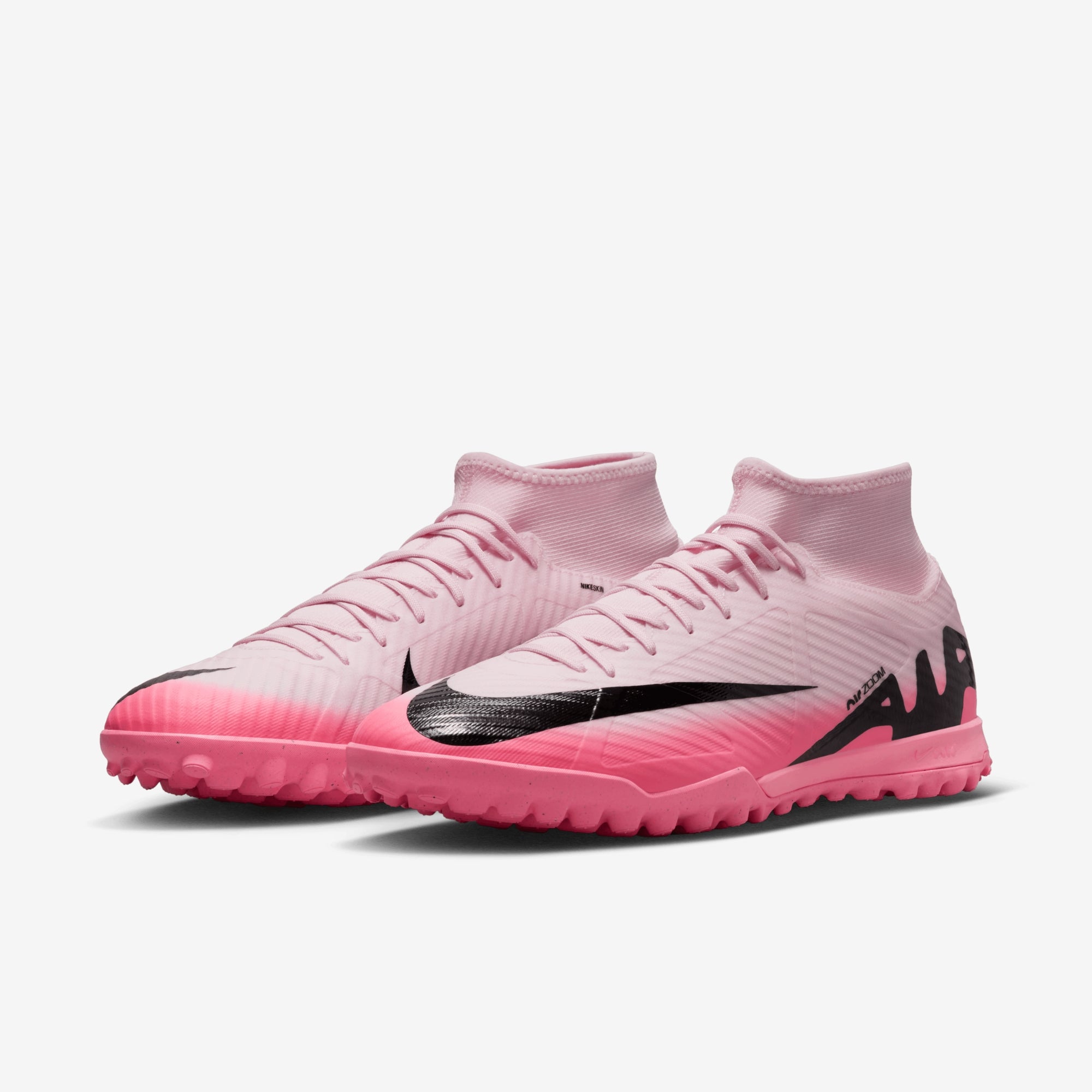 Nike Mercurial Superfly 9 Academy TF High-Top Soccer Shoes - Pink Foam/Black