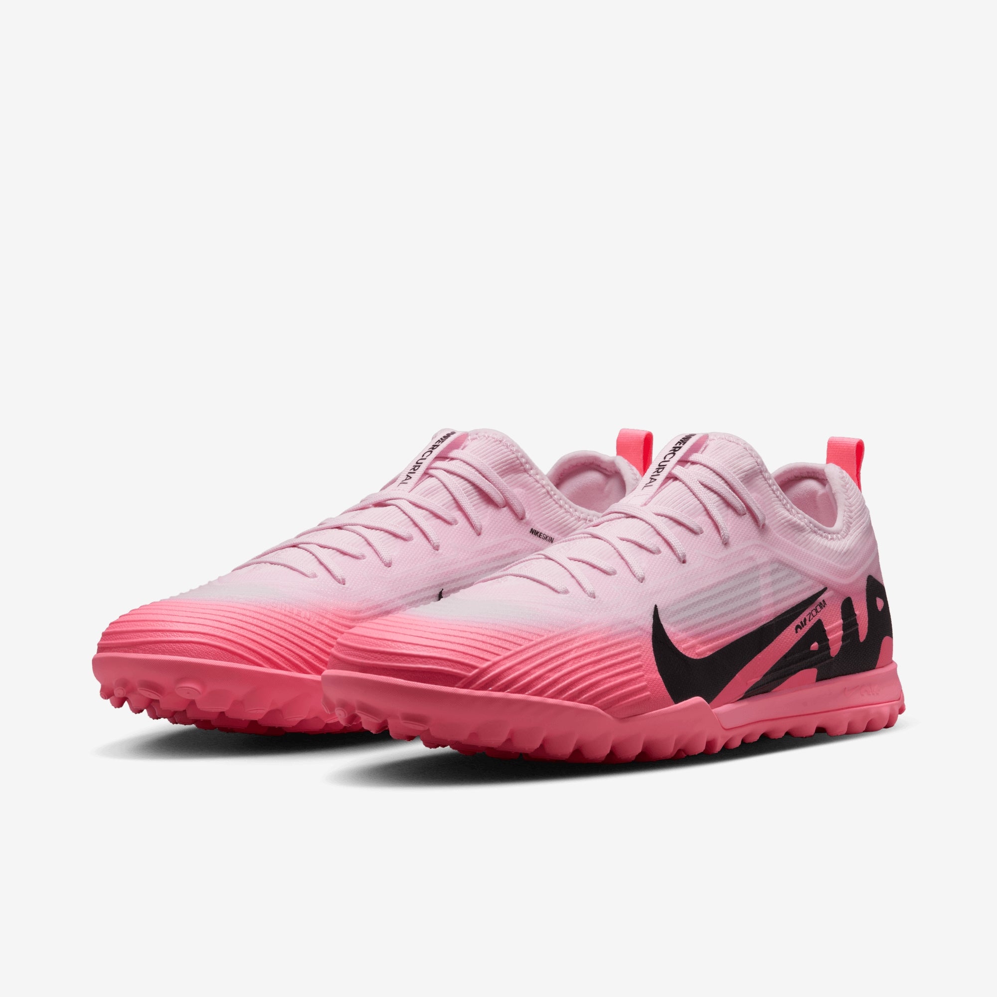 Nike Mercurial Vapor 15 Pro TF Low-Top Soccer Shoes - Pink Foam/Black