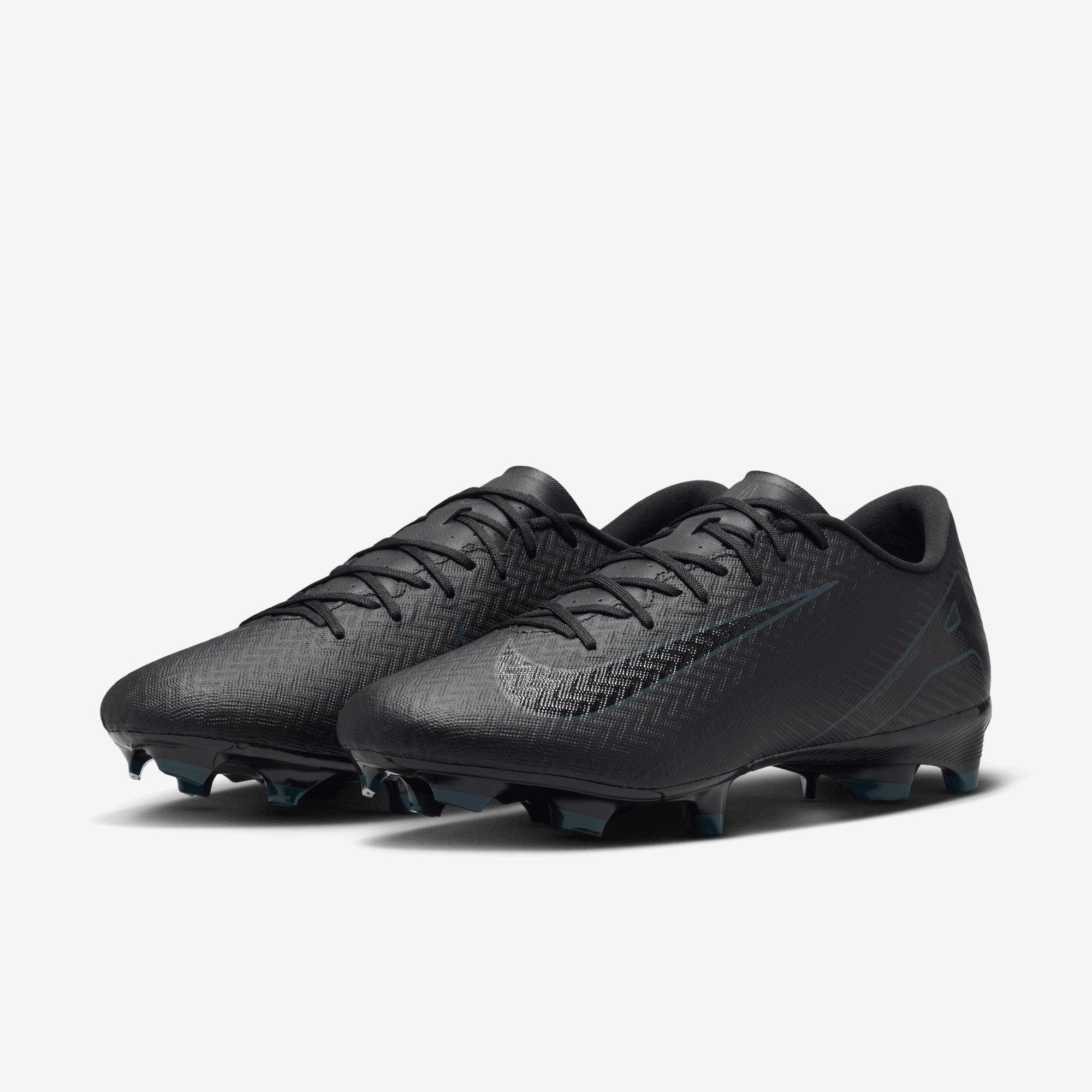 Nike Mercurial Vapor 16 Academy MG Low-Top Soccer Cleats - Black/Black-Deep Jungle