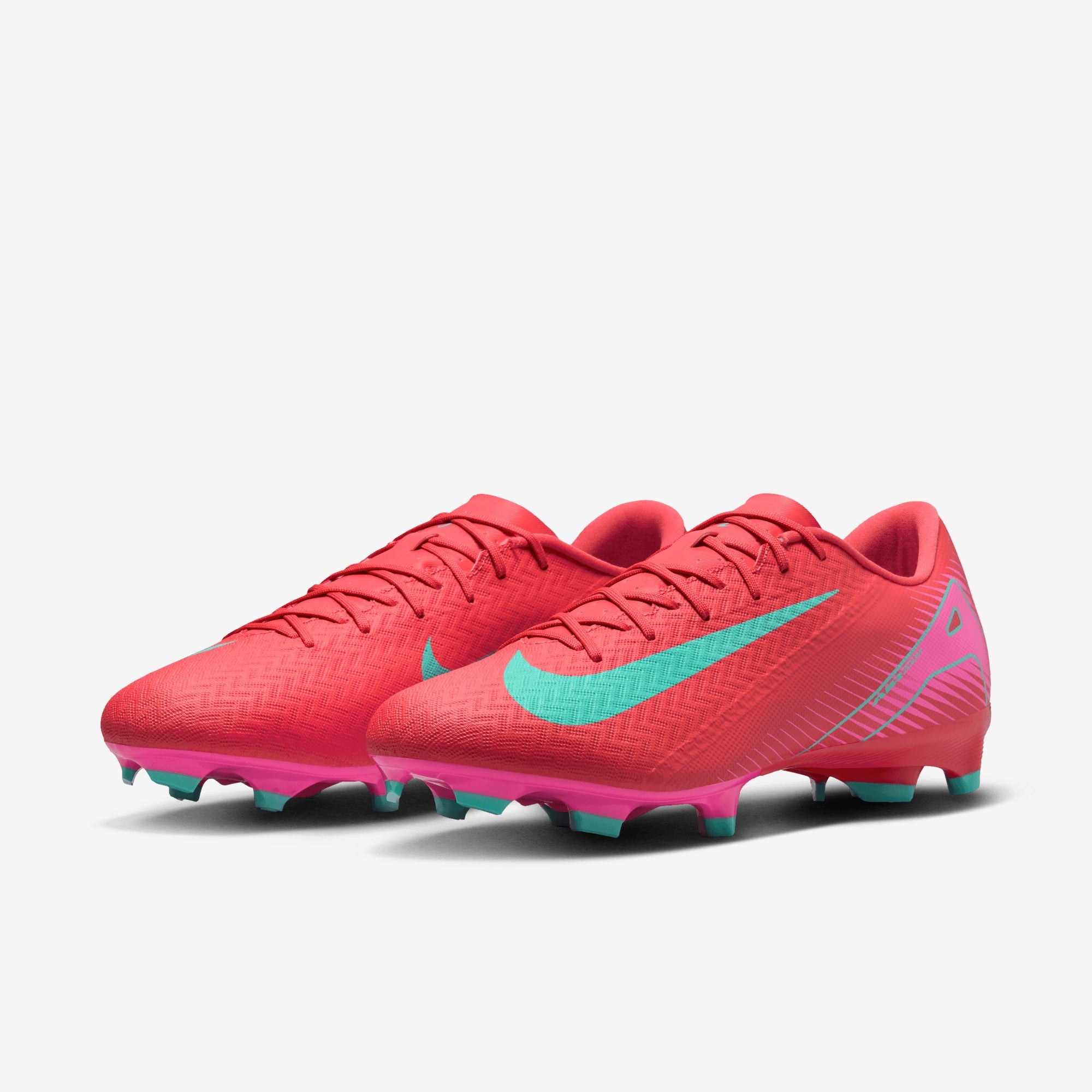 Nike Mercurial Vapor 16 Academy MG Low-Top Soccer Cleats - Ember Glow/Aurora Green