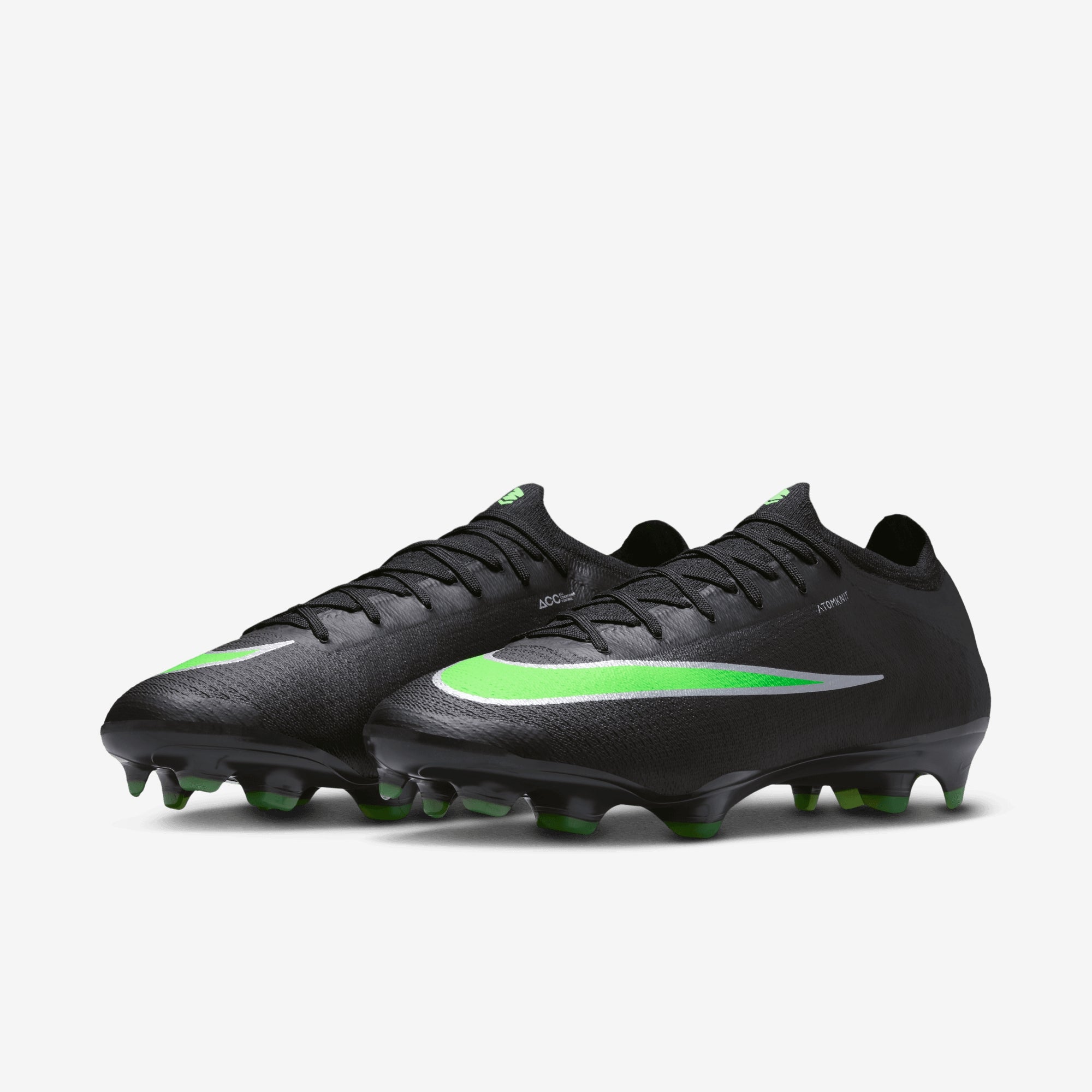 Nike Mercurial Vapor 17 Elite Firm-Ground Low-Top Soccer Cleats - Black/Illusion Green-Black