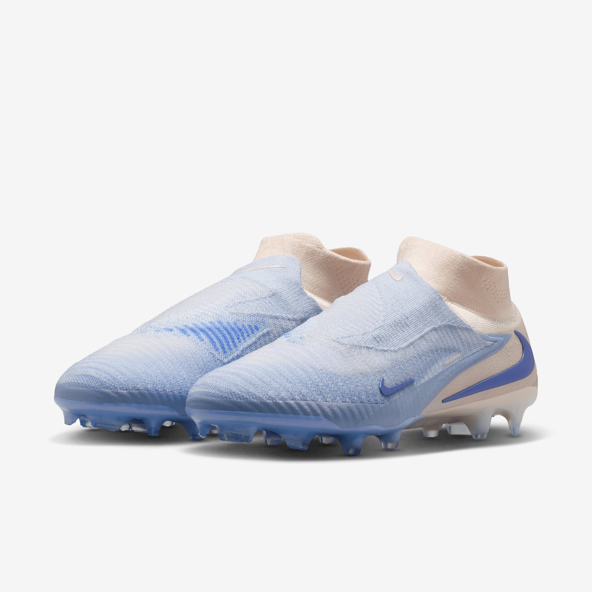 Nike Phantom 6 High Elite LV8 Firm-Ground Soccer Cleats - Ghost/Ghost-Guava Ice