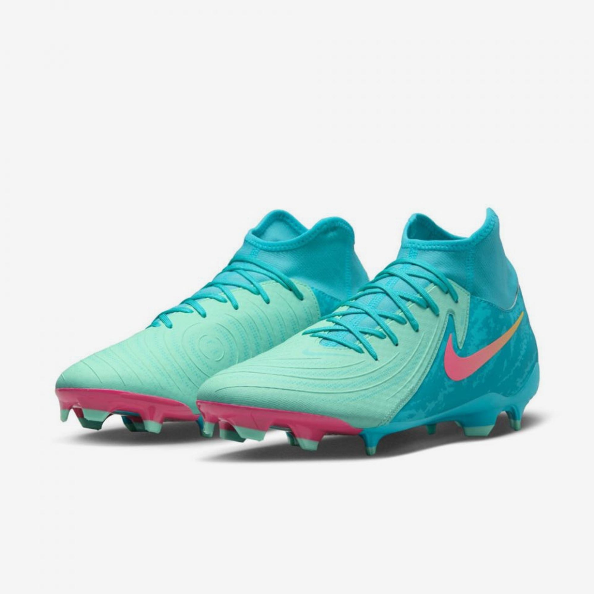 Nike Phantom Luna 2 Academy LV8 Multi-Ground High-Top Soccer Cleats - Green Glow/Black