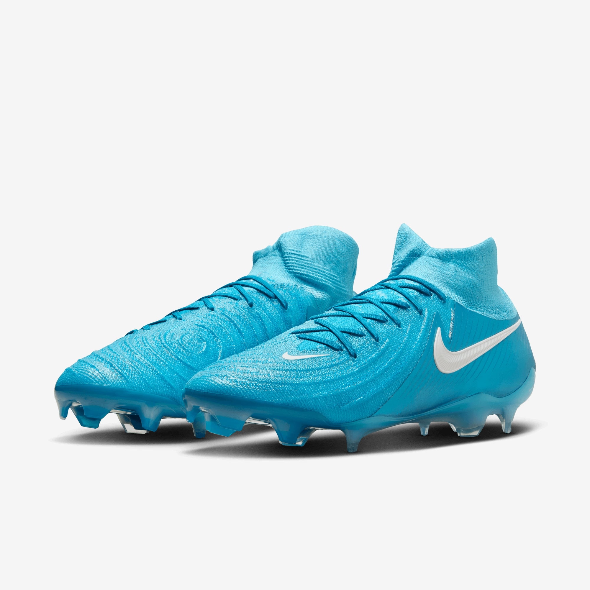 Nike Phantom Luna 2 Elite FG High-Top Soccer Cleats - Blue Fury/White