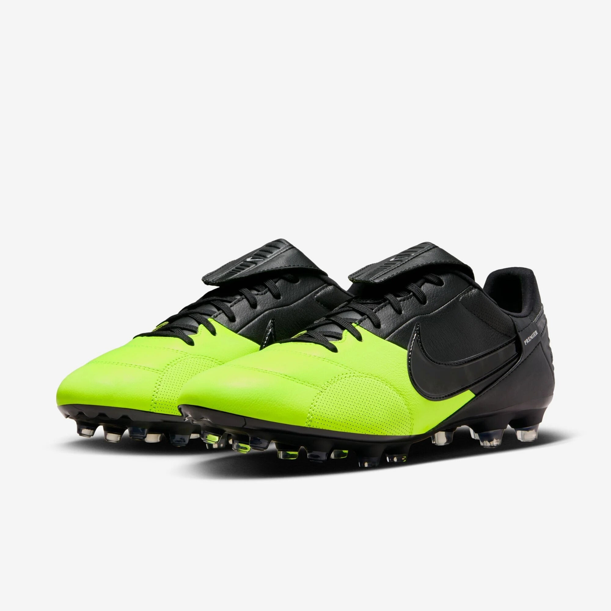 Nike Premier 3 Firm-Ground Low-Top Soccer Cleats - Black/Black/Volt