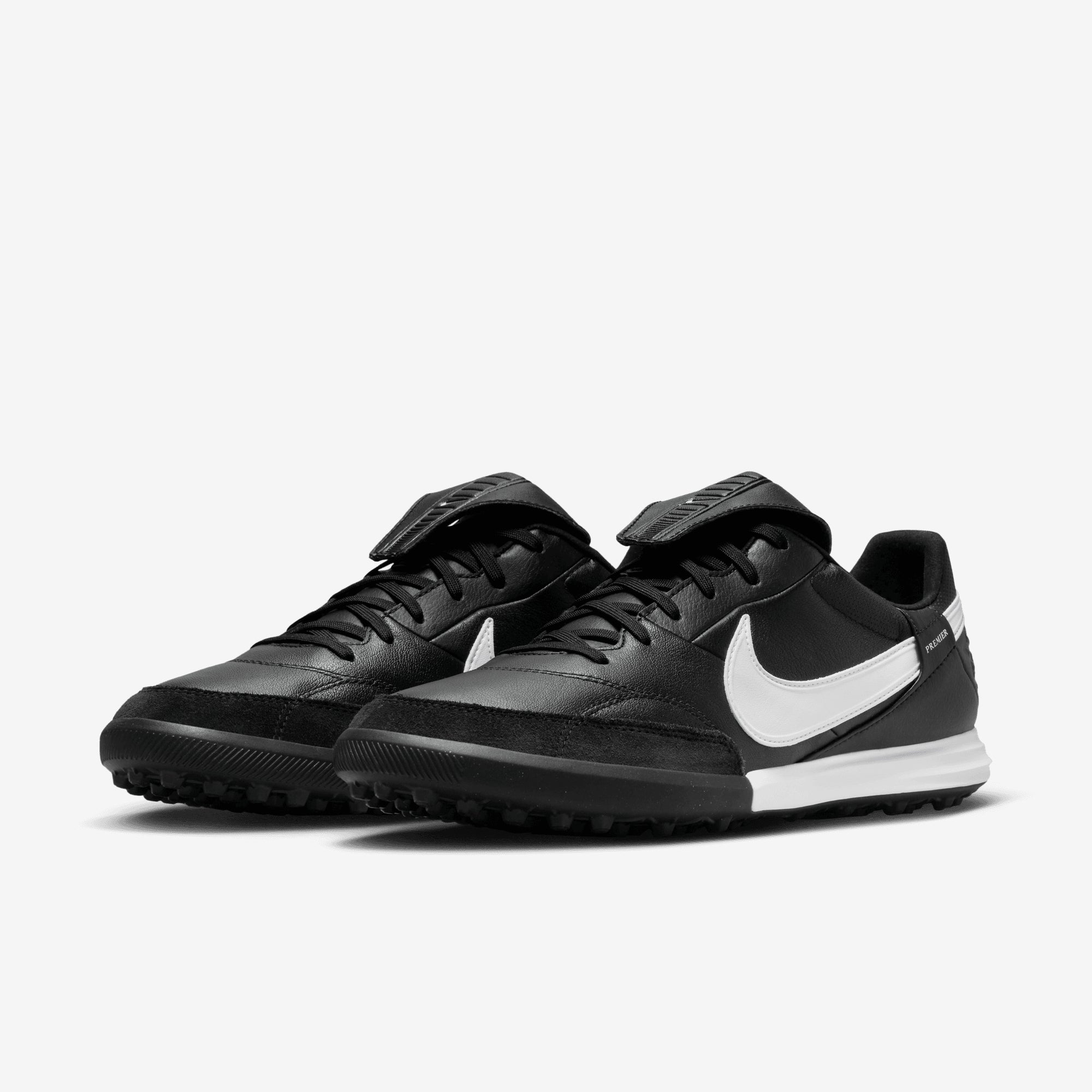 Nike Premier 3 TF Low-Top Soccer Shoes - Black/White
