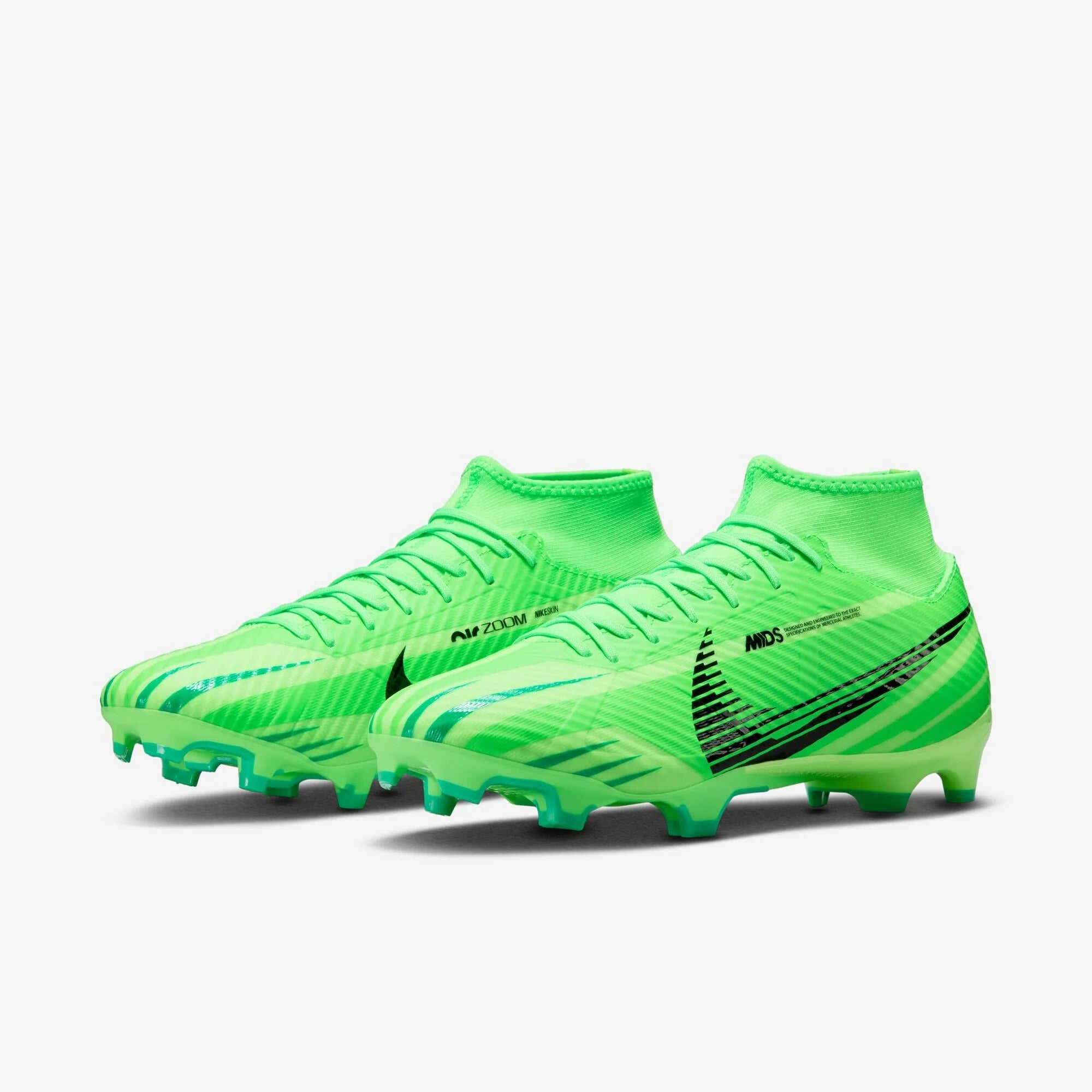 Nike Superfly 9 Academy Mercurial Dream Speed Multi-Ground High-Top Soccer Cleats - Green Strike/Black/Stadium Green