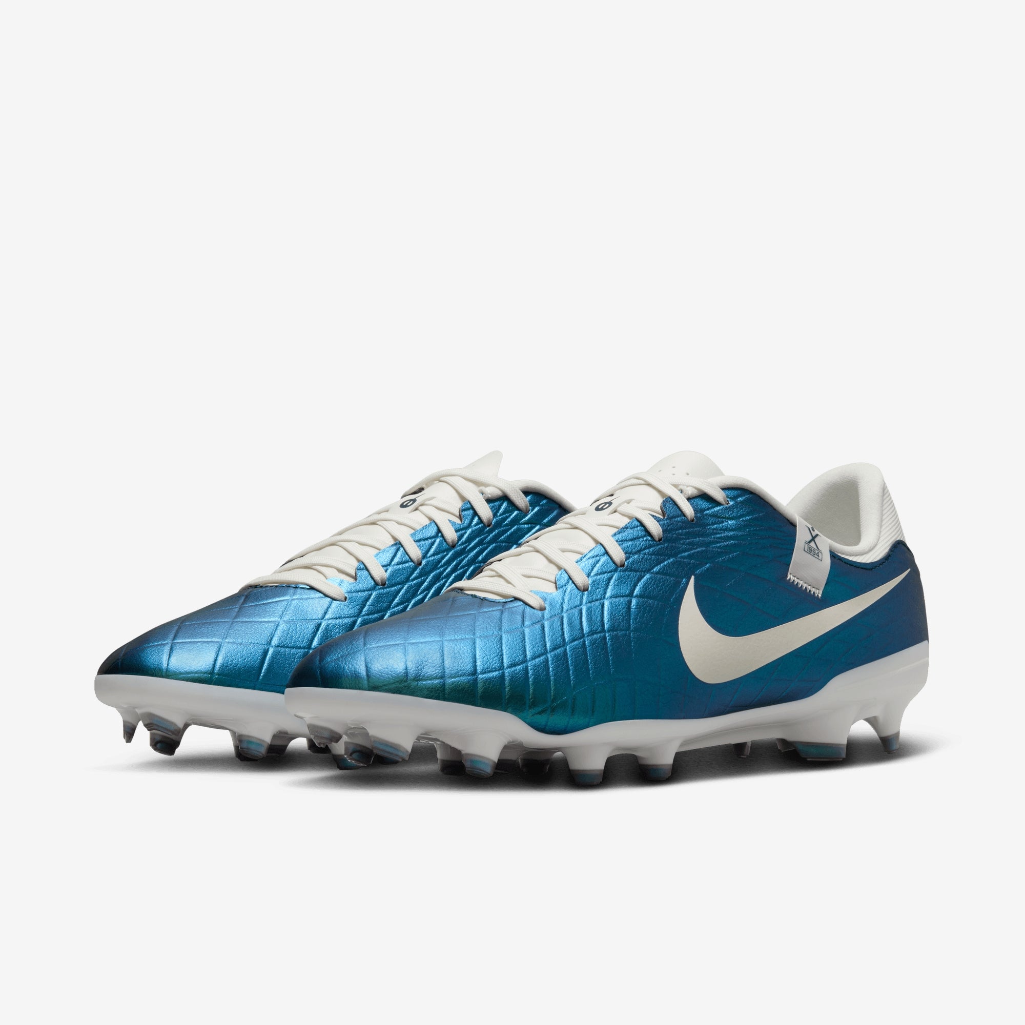 Nike Tiempo Emerald Legend 10 Academy MG Low-Top Soccer Cleats - Dk Atomic Teal/Sail