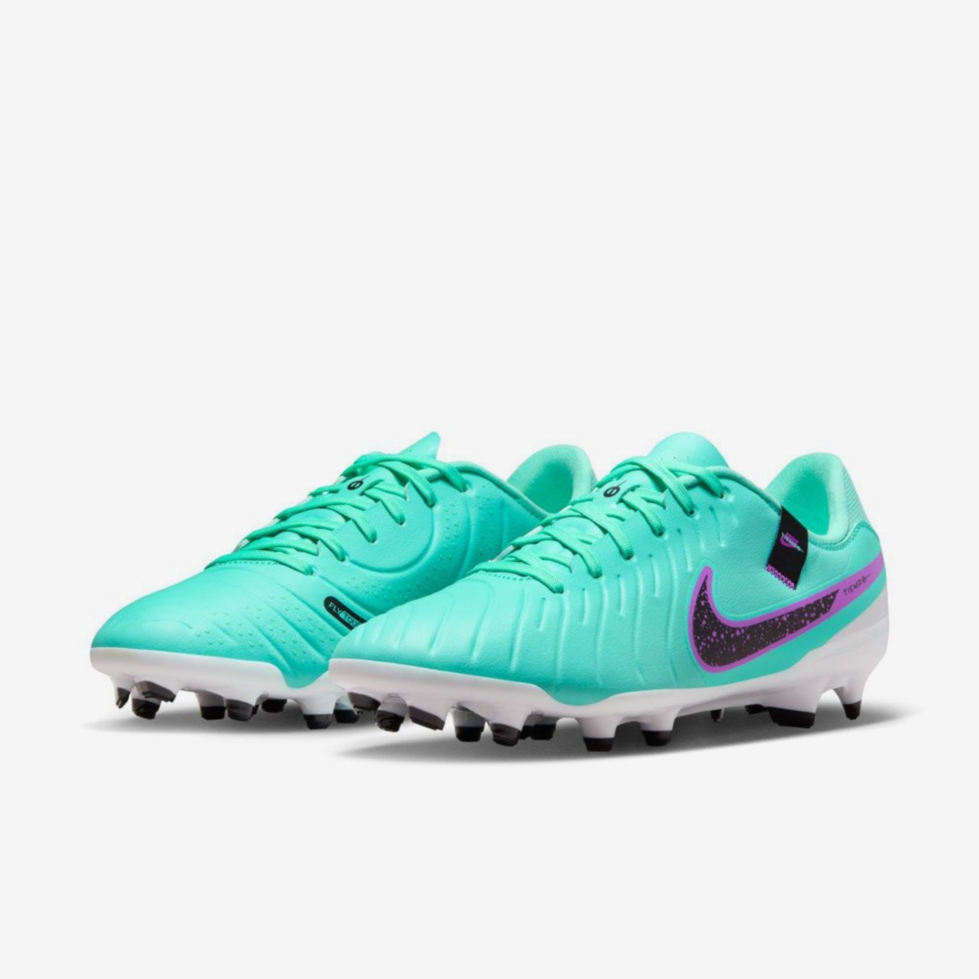 Nike Tiempo Legend 10 Academy MG Low-Top Soccer Cleats - Hyper Turquoise/Black/Fuchsia Dream