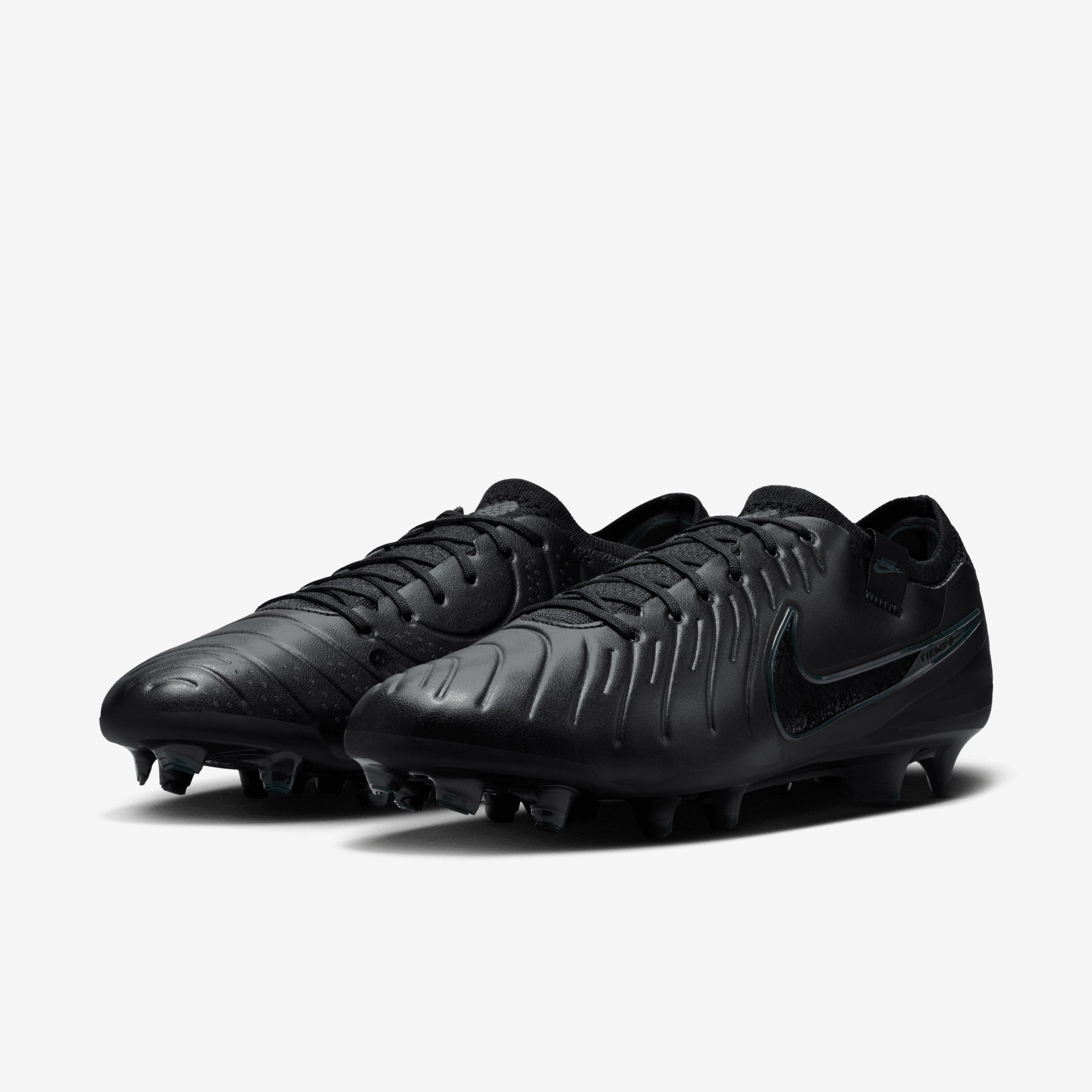 Nike Tiempo Legend 10 Elite FG Low-Top Soccer Cleats - Black/Black-Deep Jungle