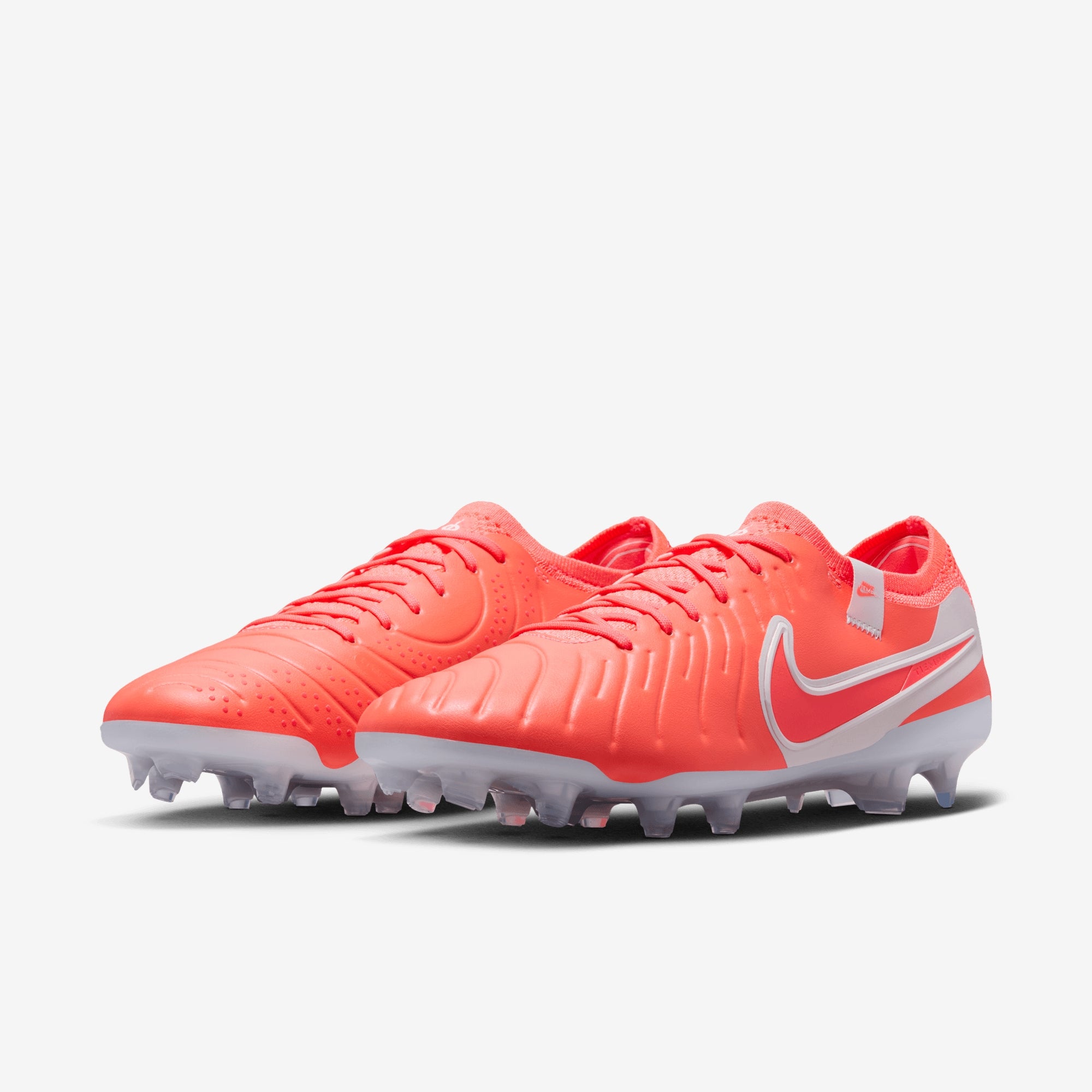 Nike Tiempo Legend 10 Elite FG Low-Top Soccer Cleats - Hot Lava/White