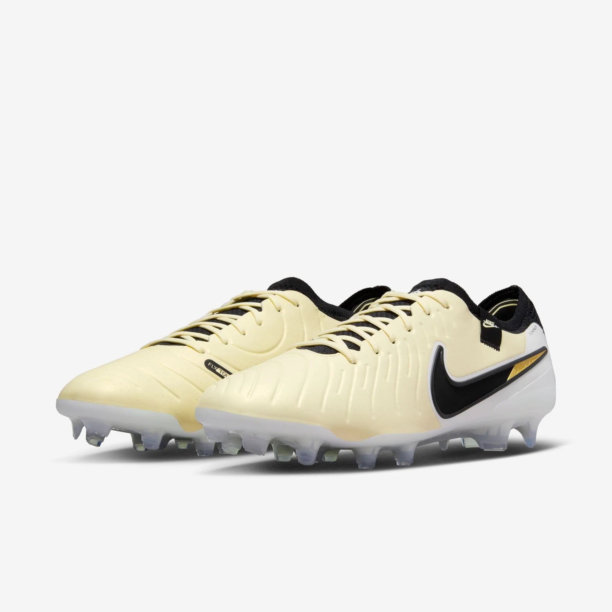 Nike Tiempo Legend 10 Elite FG Low-Top Soccer Cleats - Lemonade/Black/Metallic Gold Coin