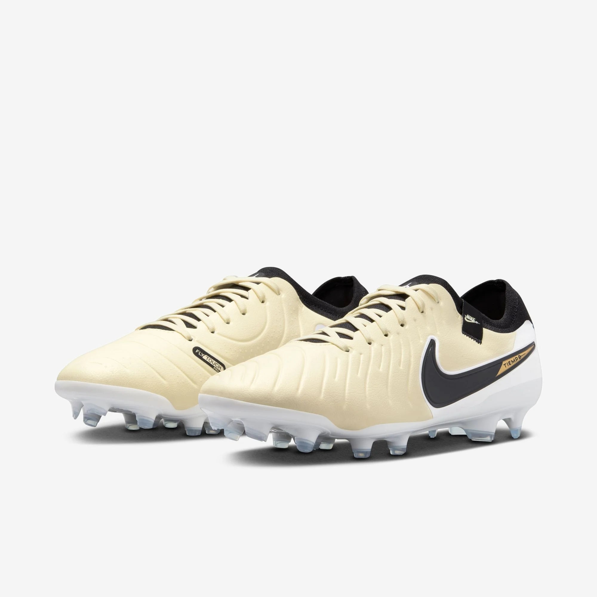 Nike Tiempo Legend 10 Pro FG Low-Top Soccer Cleats - Lemonade/Black/Metallic Gold Coin