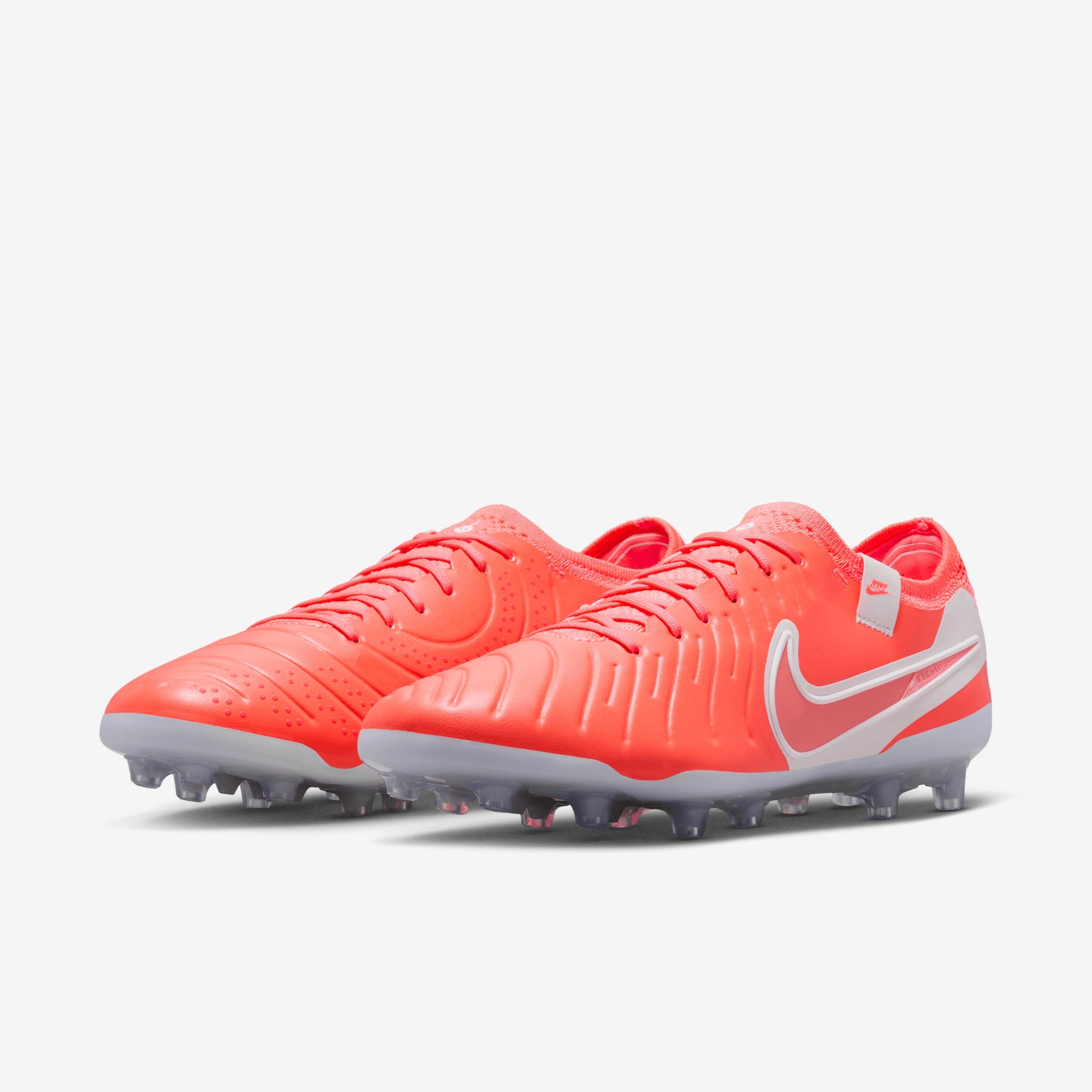 Nike Tiempo Legend 10 Pro AG Low-Top Soccer Cleats - Hot Lava/White