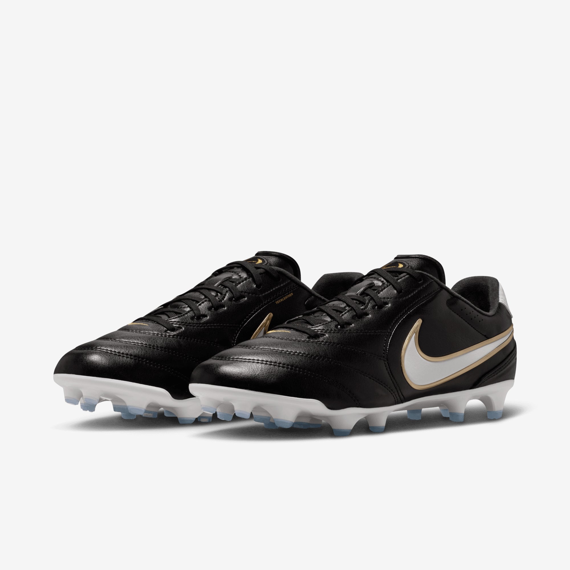 Nike Tiempo Ligera Pro Firm-Ground Low-Top Soccer Cleats - Black/White