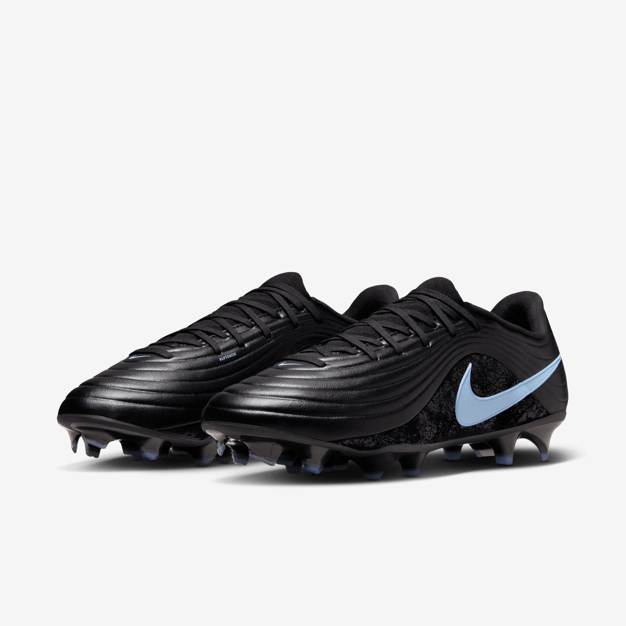 Nike Tiempo Maestro Academy Multi-Ground Low-Top Soccer Cleats - Black/Ice Blue