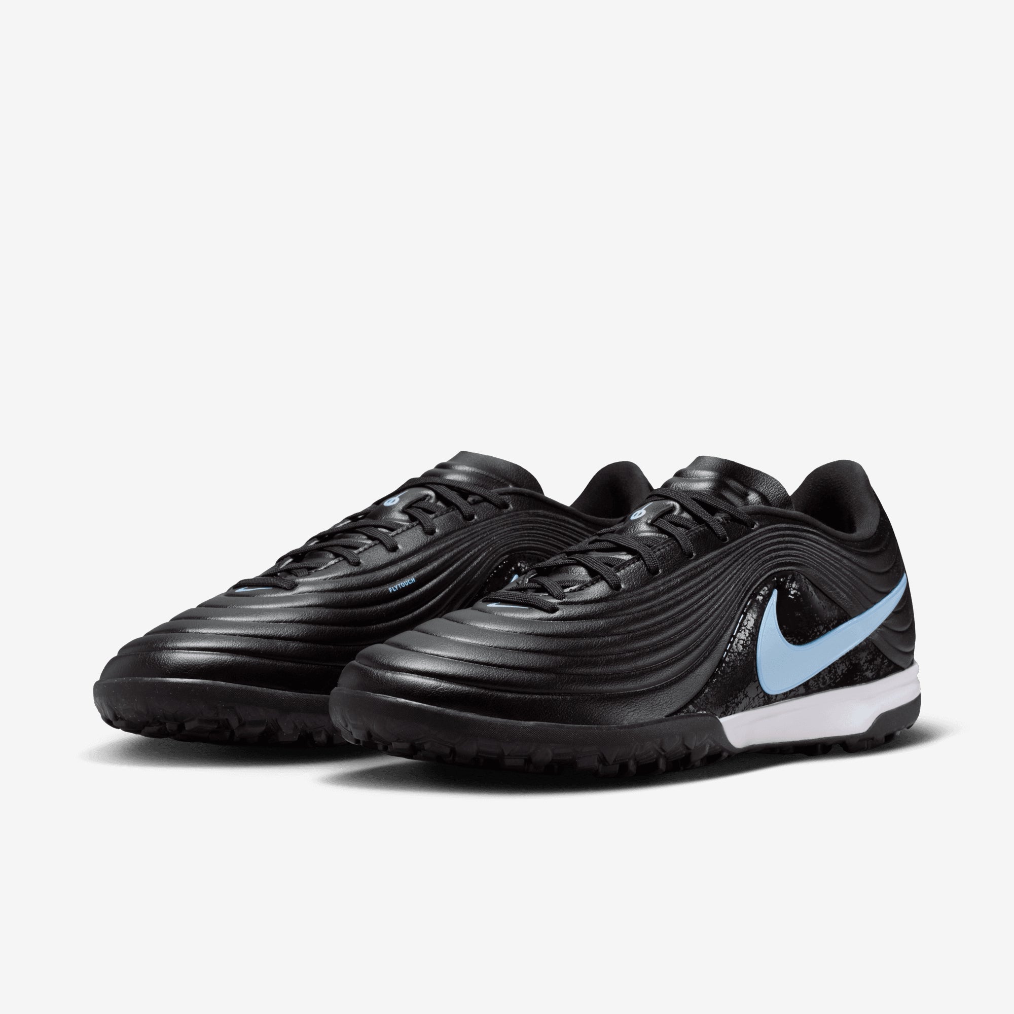 Nike Tiempo Maestro Academy Turf Low-Top Soccer Shoes - Black/Ice Blue