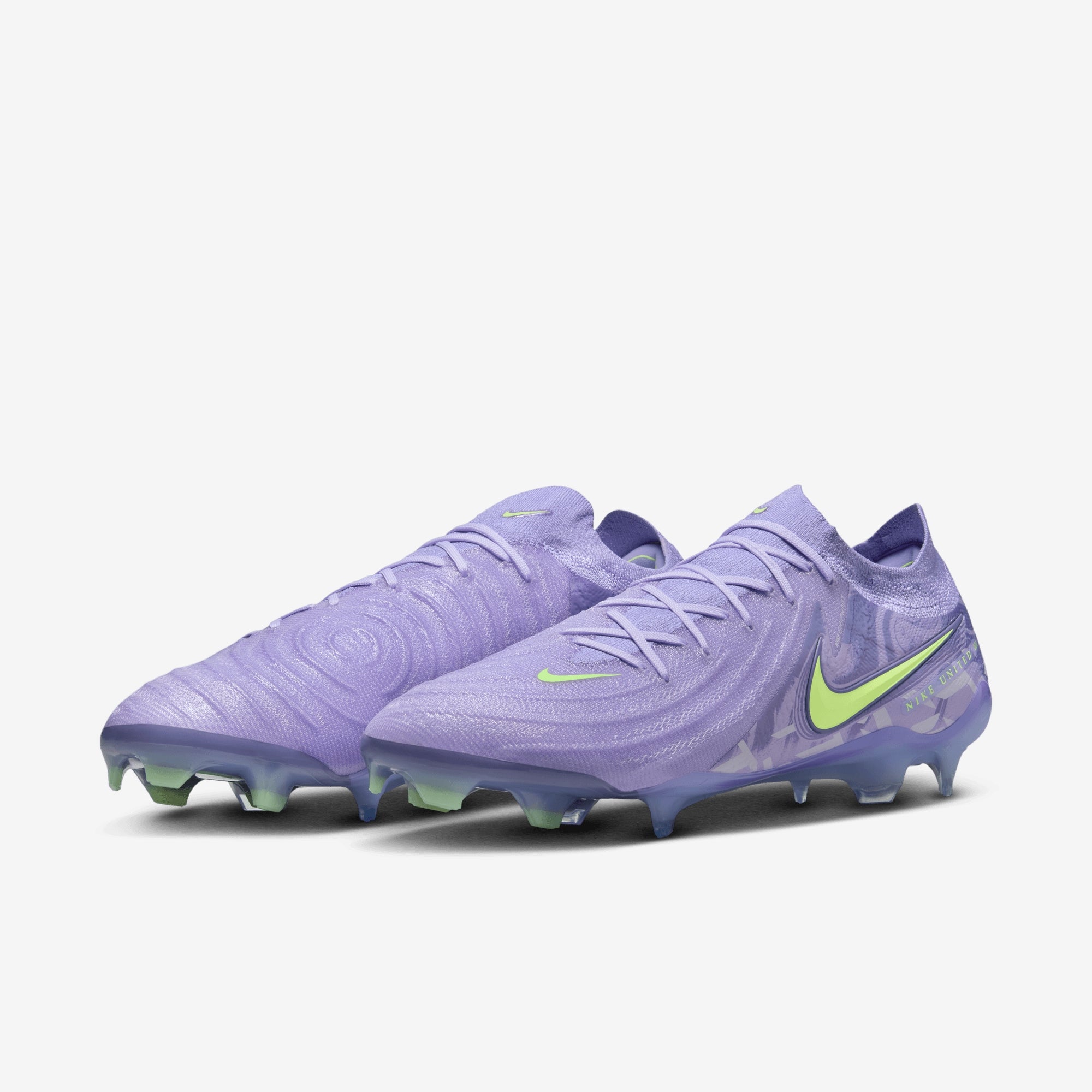 Nike United Phantom GX 2 Elite FG Low-Top Soccer Cleats - Purple Agate/Barely Volt