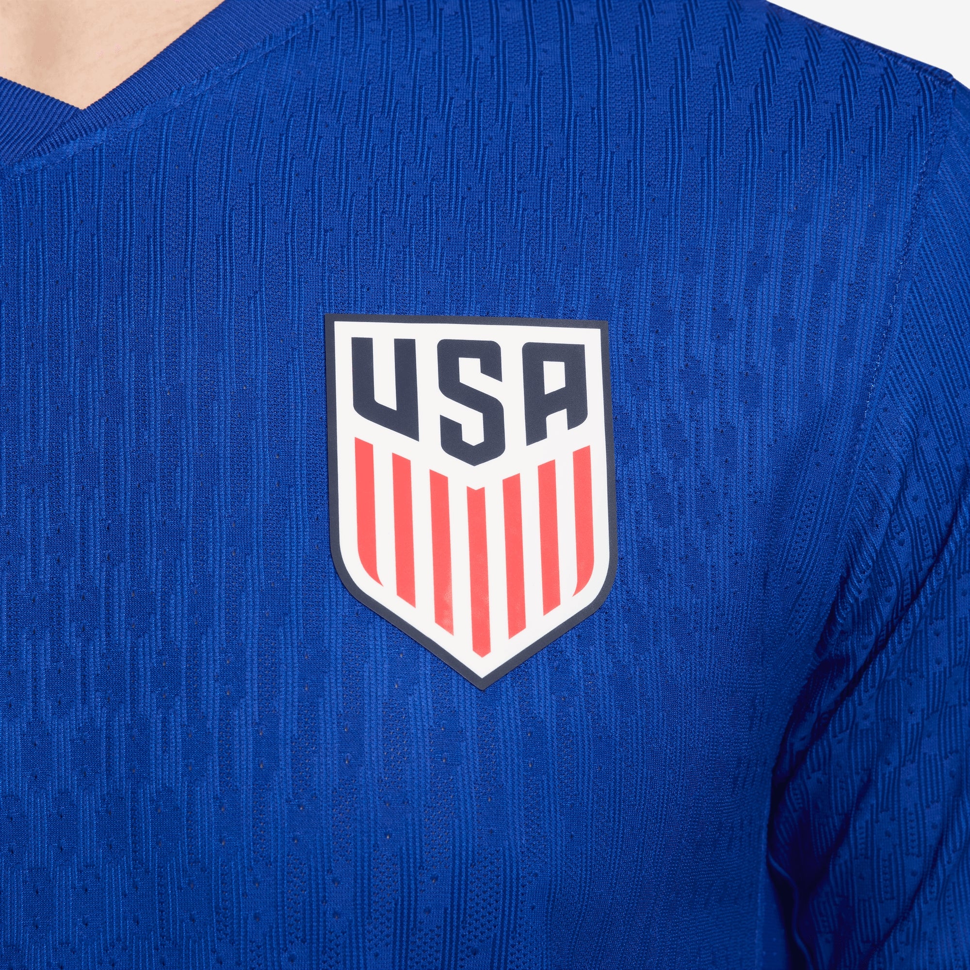 Nike USMNT 2024 Match Away Men's Dri-FIT ADV Soccer Authentic Jersey - Old Royal/Sport Red/White/White