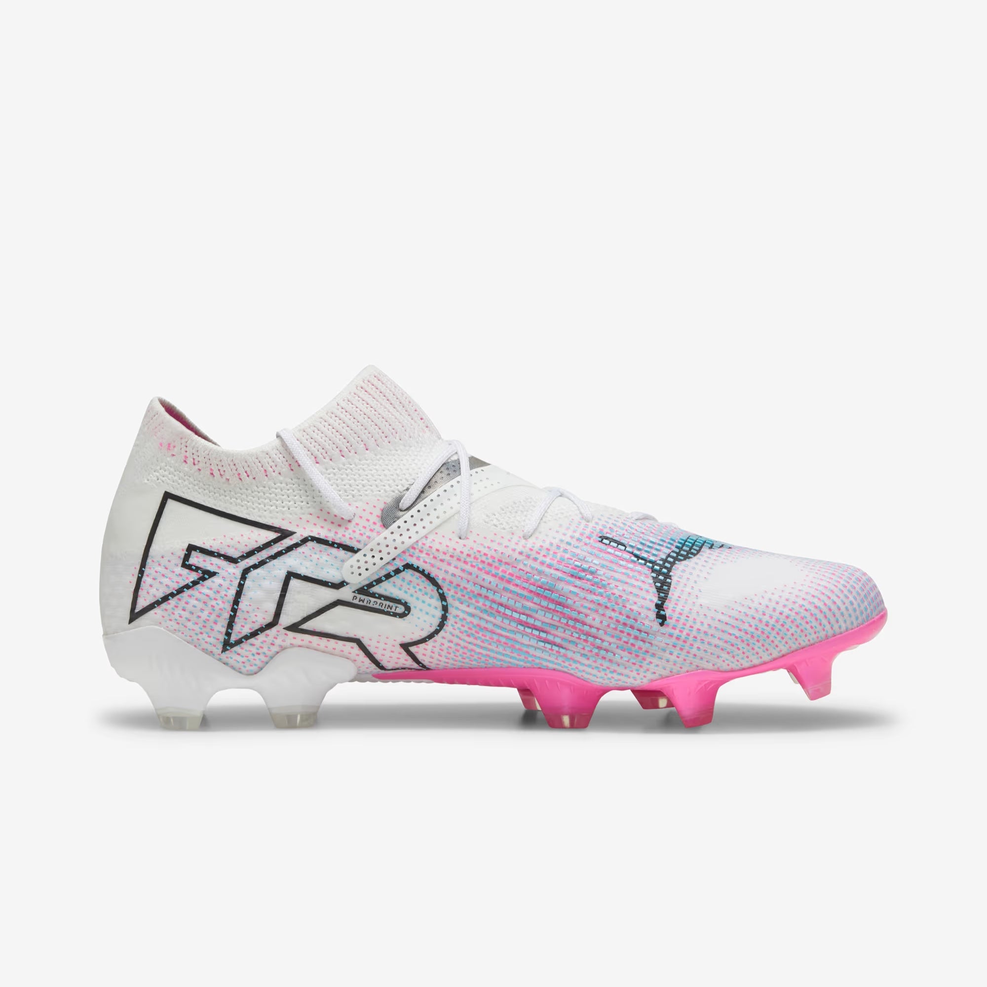 PUMA FUTURE 7 ULTIMATE Firm/Artificial-Ground Low-Top Soccer Cleats - PUMA White-PUMA Black-Poison Pink