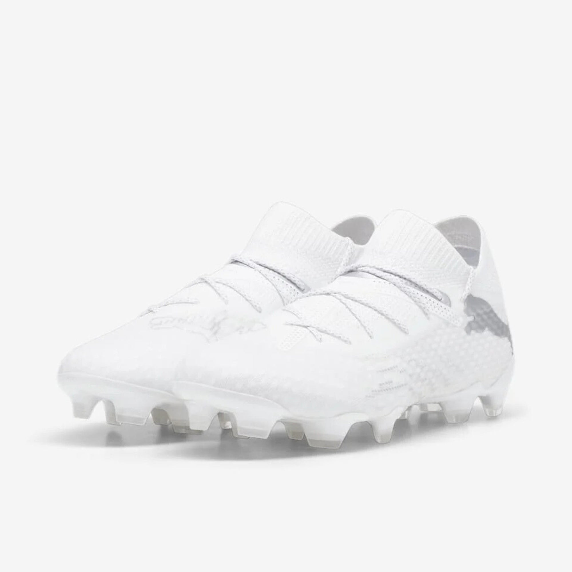 PUMA FUTURE 7 ULTIMATE Firm/Artificial-Ground Low-Top Soccer Cleats - PUMA White-Silver
