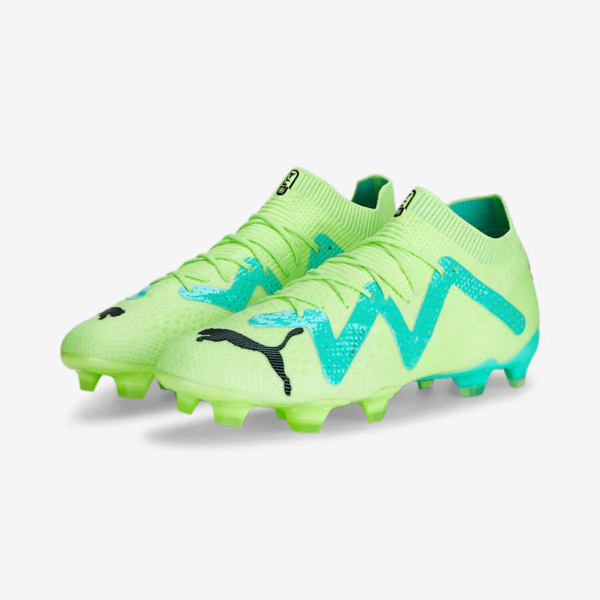 PUMA FUTURE ULTIMATE Firm/Artificial-Ground Low-Top Soccer Cleats - Fast Yellow/PUMA Black/Electric Peppermint