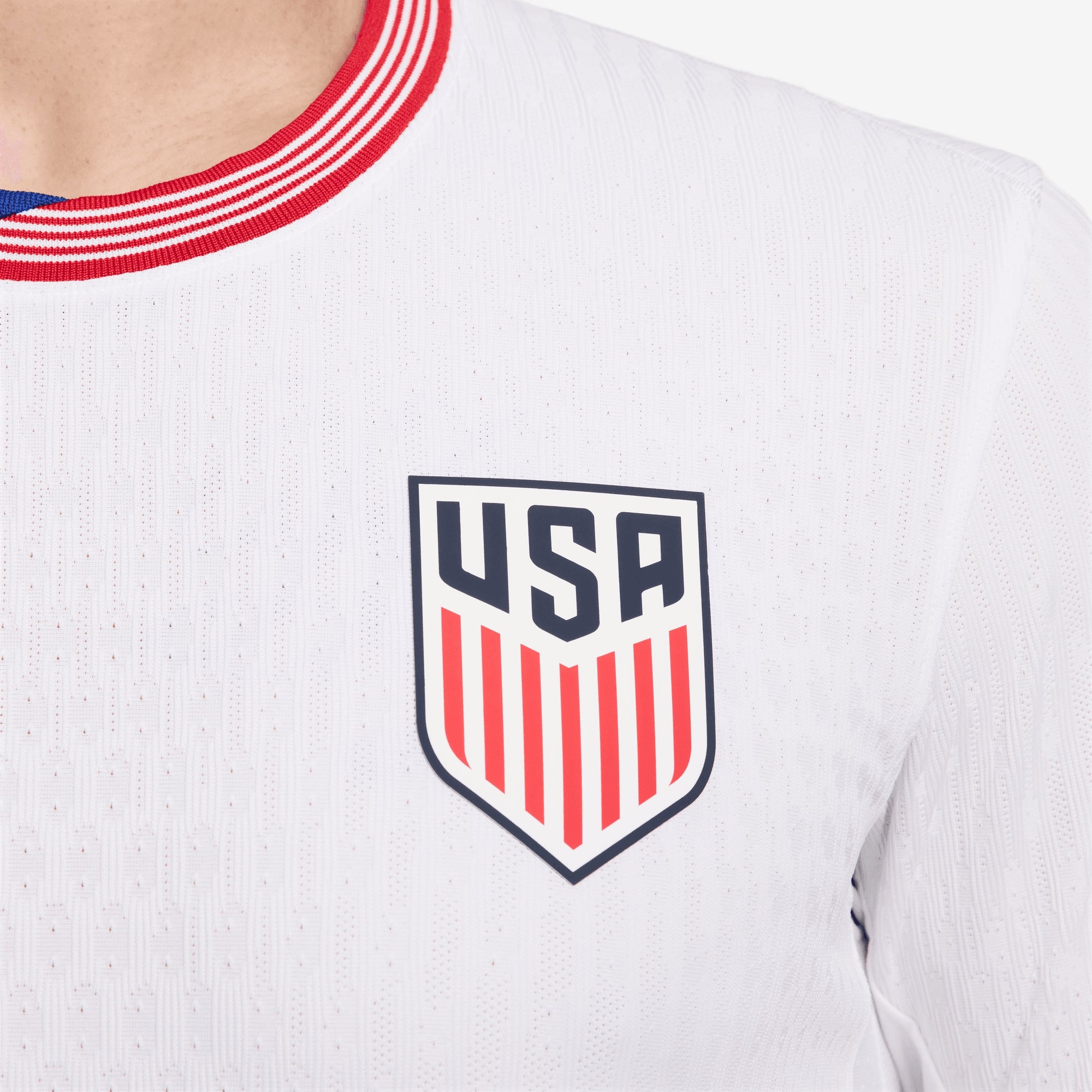 Nike USMNT 2024 Match Home Men's Dri-FIT ADV Soccer Authentic Jersey - White/White/Obsidian