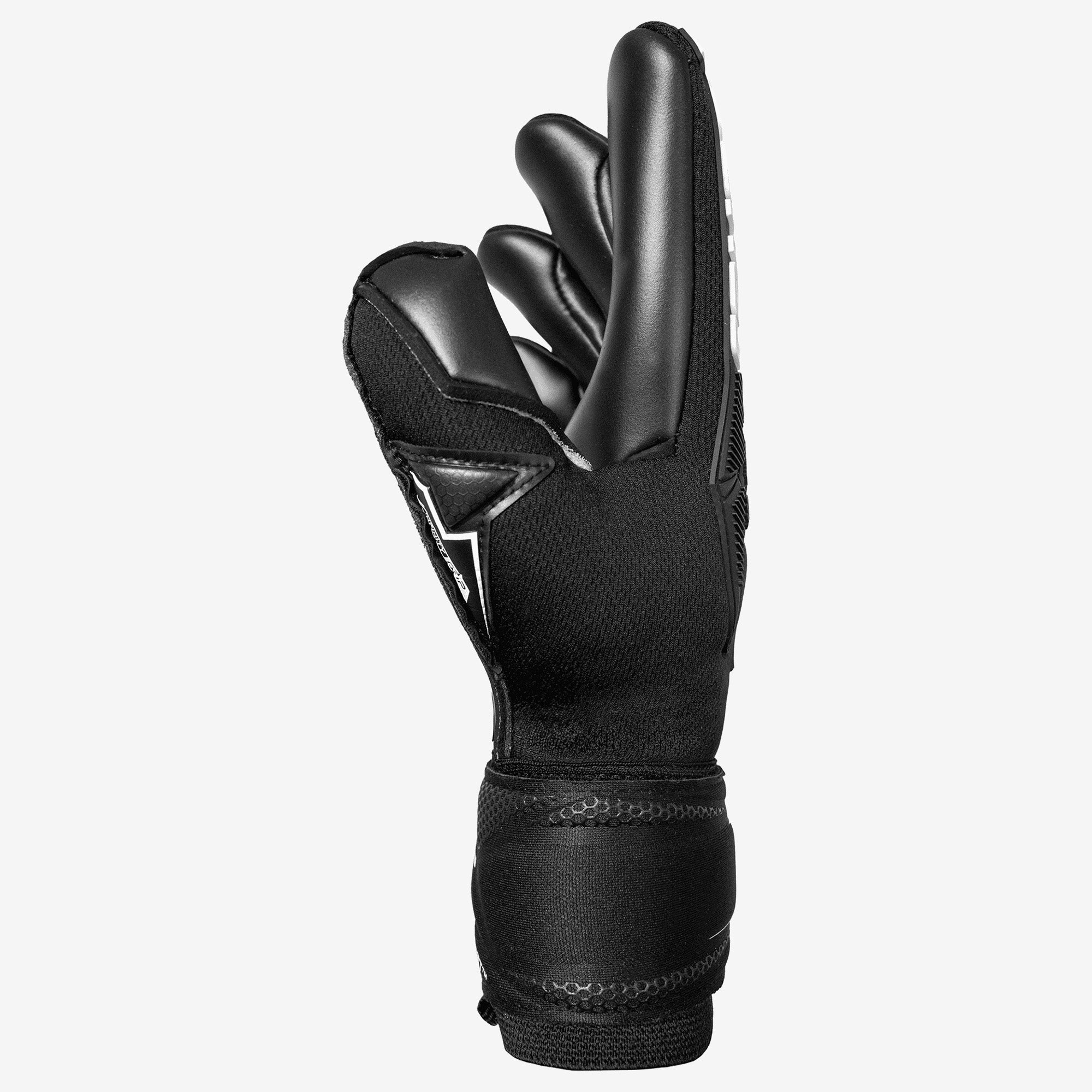 Reusch Attrakt Freegel Infinity Finger Support Soccer Goalkeeper Gloves - Black