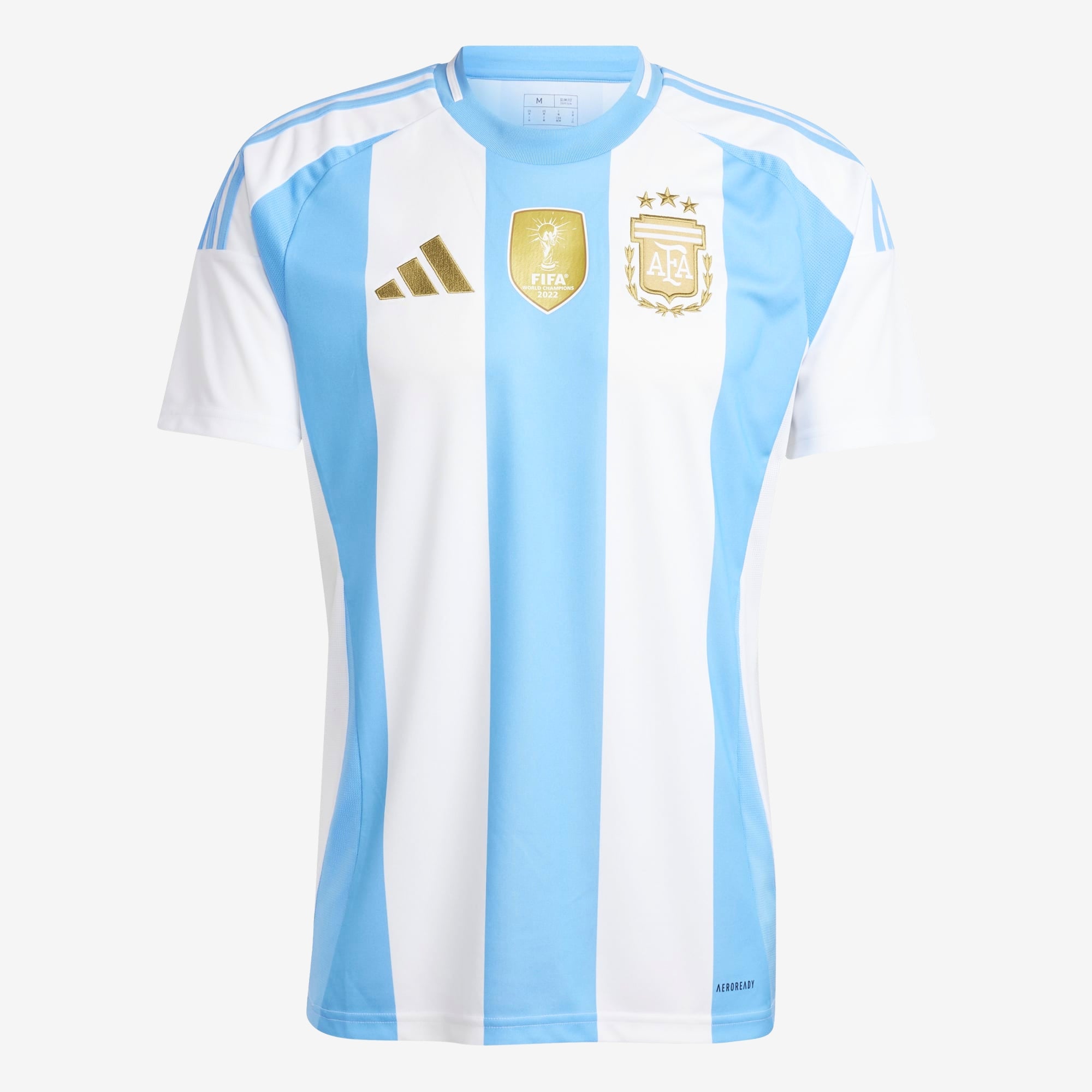 adidas Argentina 2024 Stadium Home Men's AEROREADY Soccer Replica Jersey - White / Blue Burst