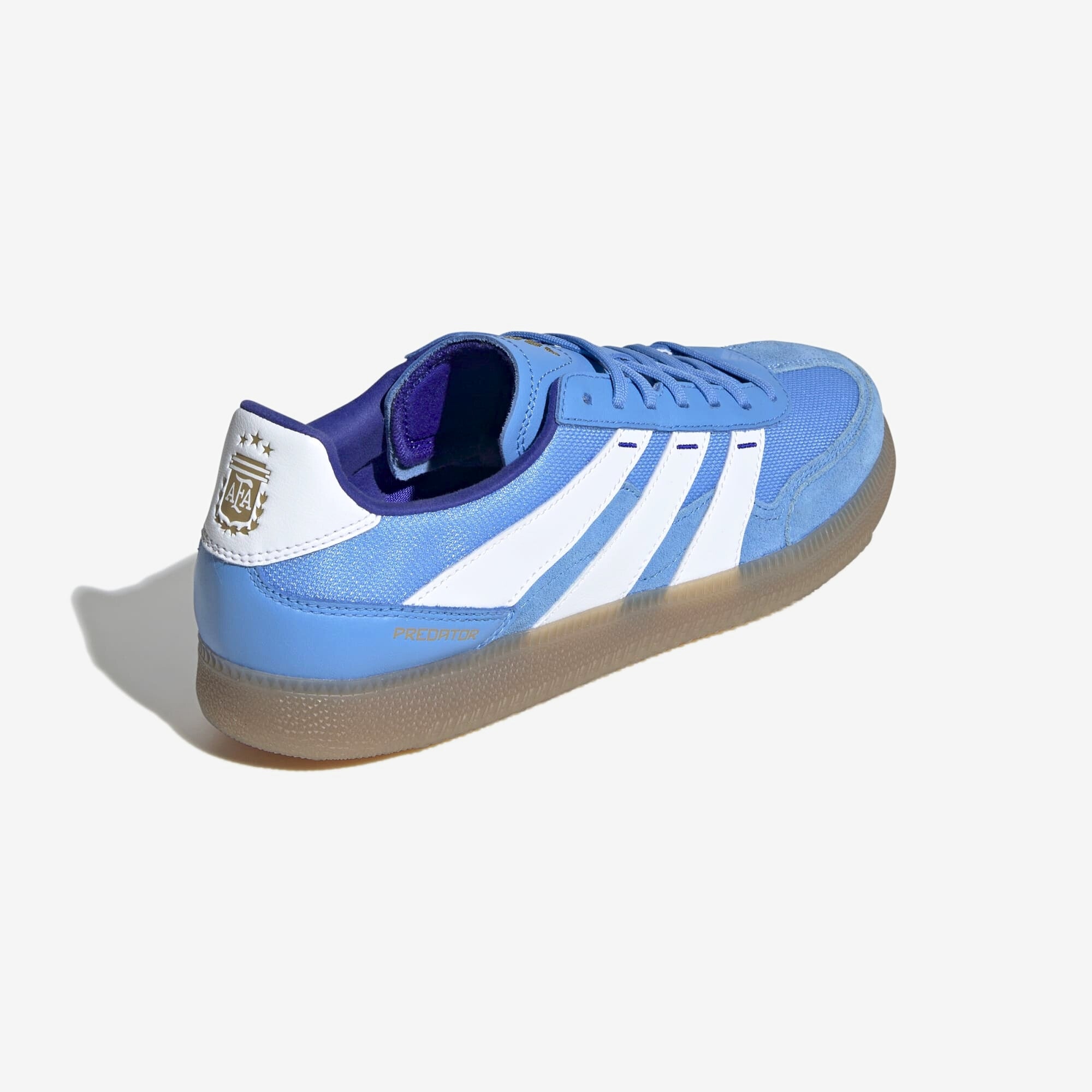 adidas Argentina (AFA) Predator Freestyle IC Low-Top Soccer Shoes - Blue Burst / White / Lucid Blue