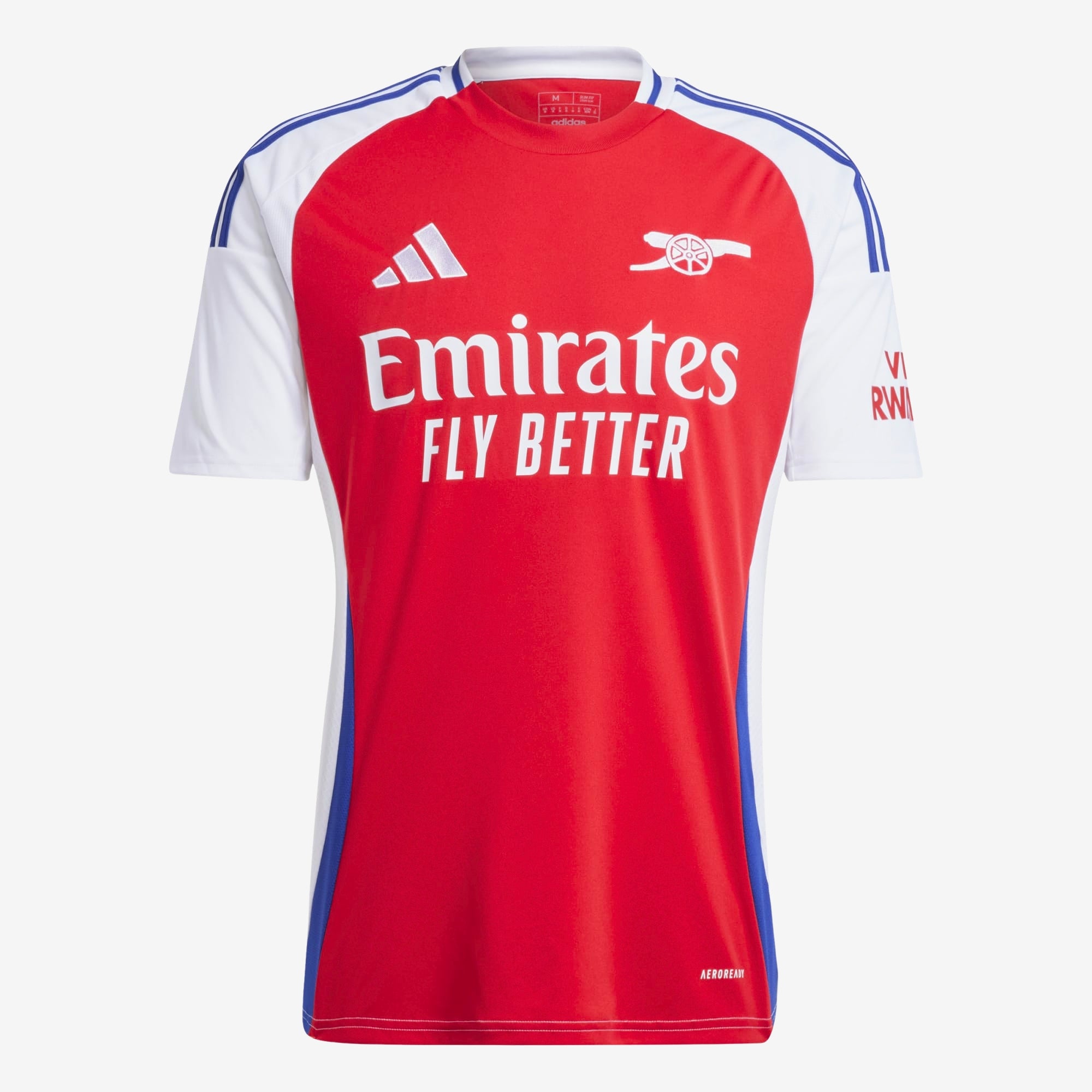 adidas Arsenal 2024/25 Stadium Home Men's AEROREADY Soccer Replica Jersey - Better Scarlet / White