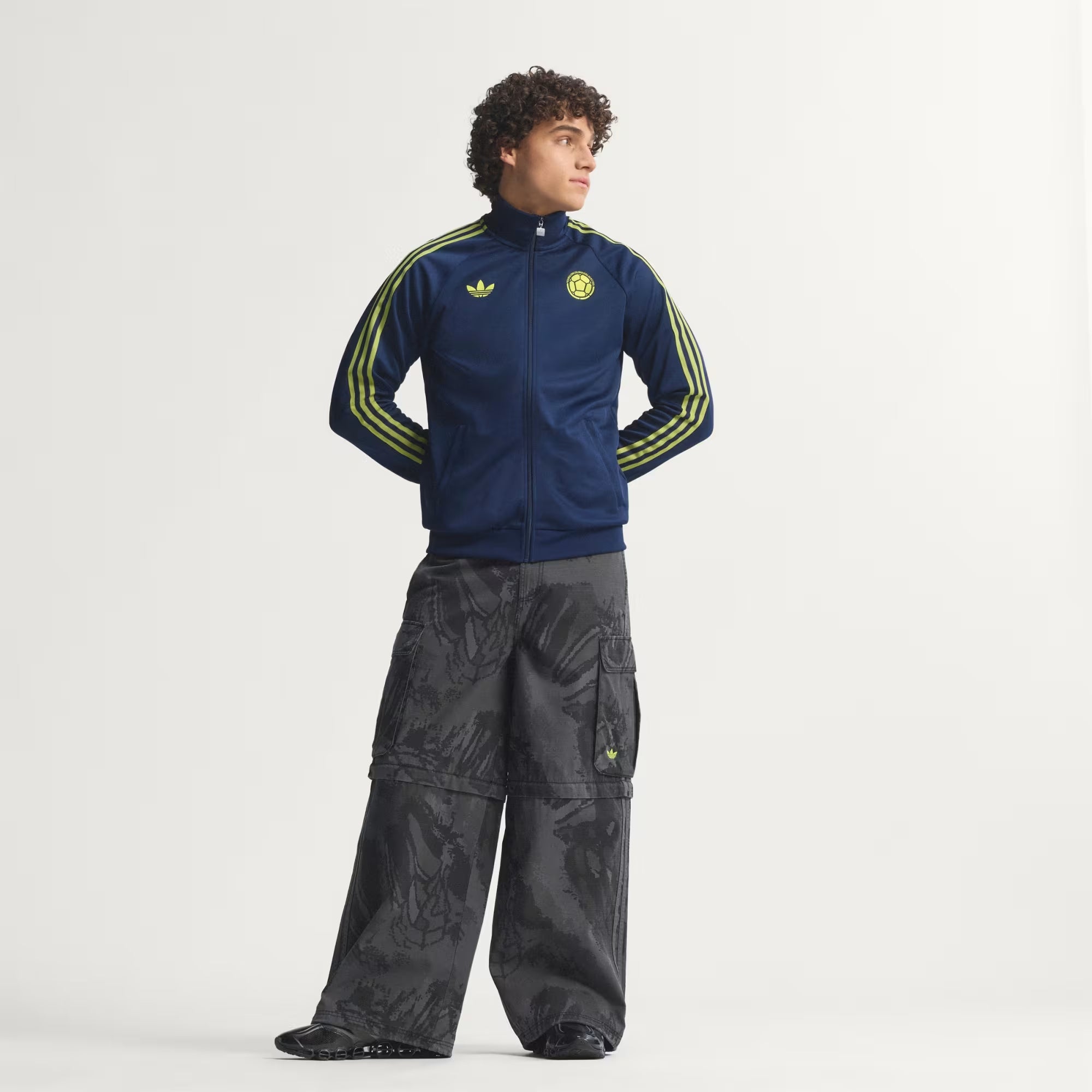 adidas Colombia Originals Track Top Men's Full-Zip Soccer Jacket - Team Navy Blue 2