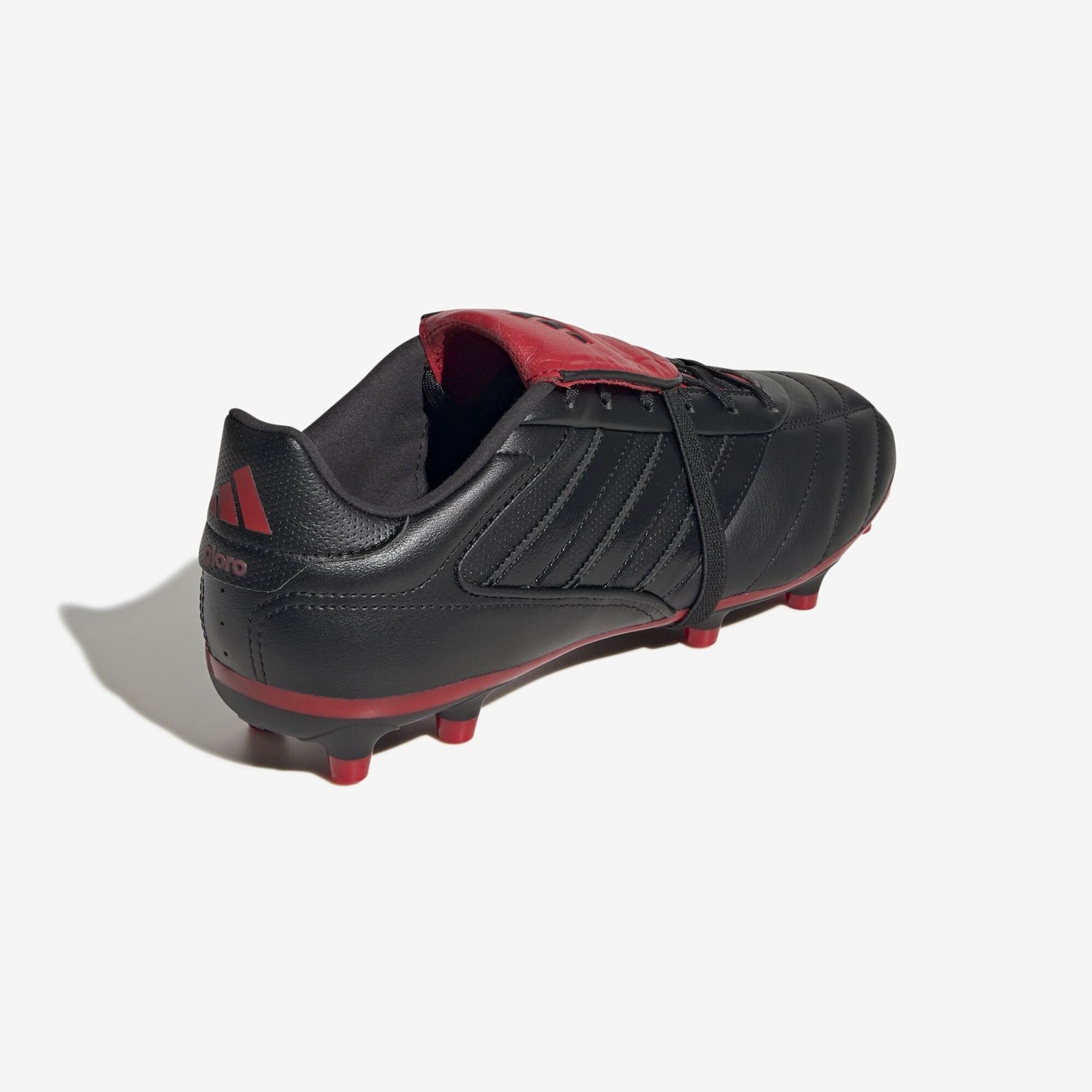 adidas Copa Gloro 2 FG Low-Top Soccer Cleats - Core Black / Core Black / Better Scarlet