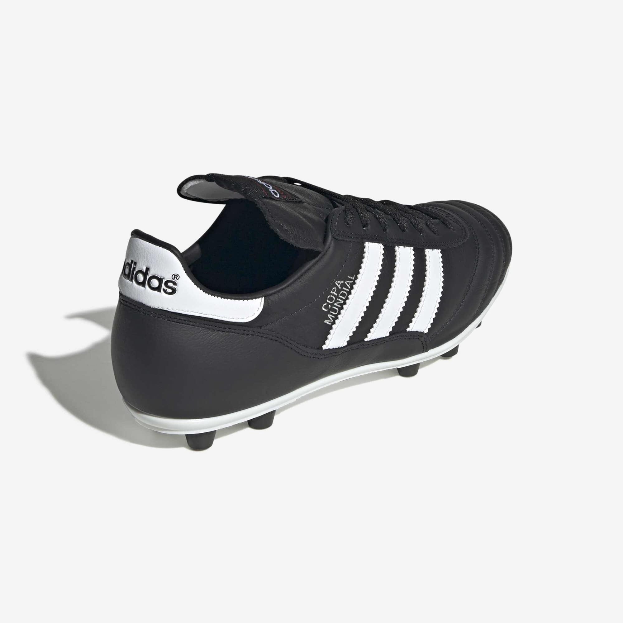 adidas Copa Mundial Firm-Ground Low-Top Soccer Cleats - Core Black / Cloud White / Silver Metallic