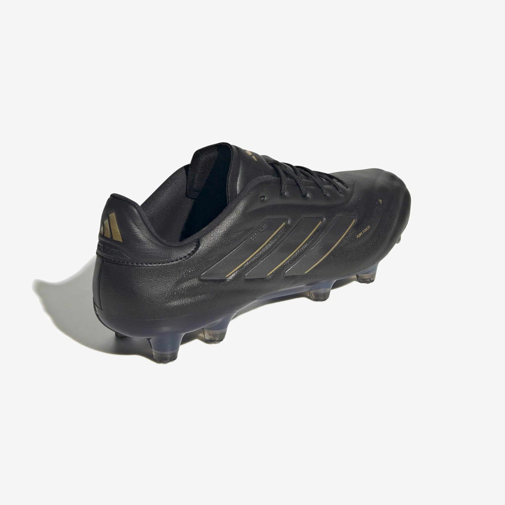 adidas Copa Pure 2 Elite FG Low-Top Soccer Cleats - Core Black / Carbon / Gold Metallic