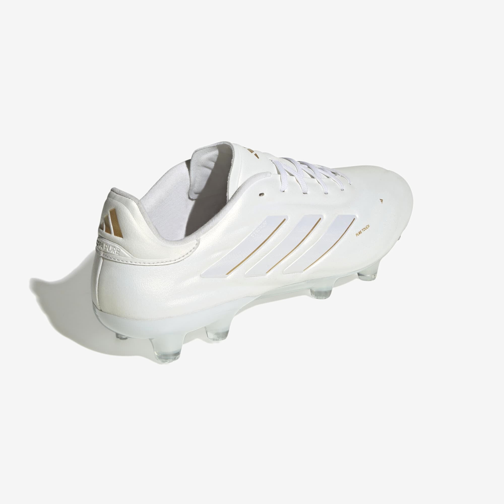 adidas Copa Pure 2 Elite FG Low-Top Soccer Cleats - Cloud White / Cloud White / Gold Metallic