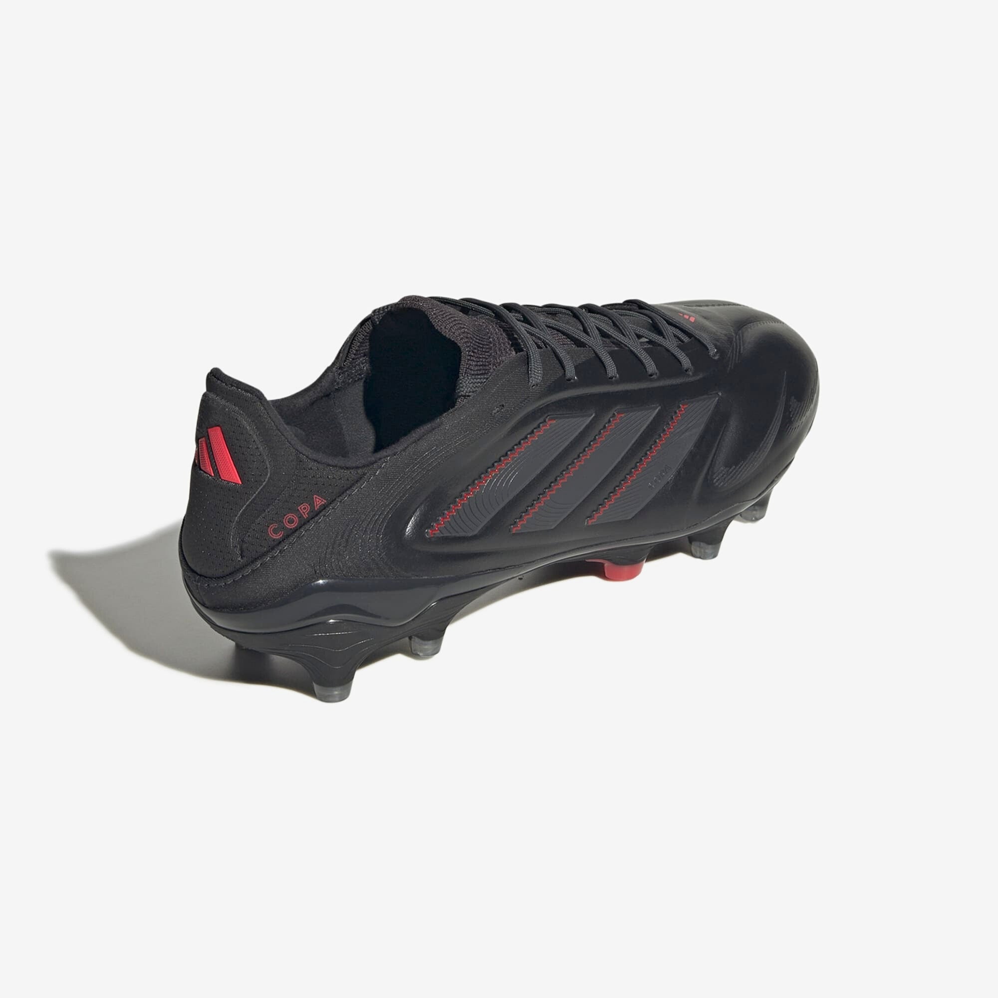 adidas Copa Pure 3 Elite FG Low-Top Soccer Cleats - Core Black / Carbon / Lucid Red