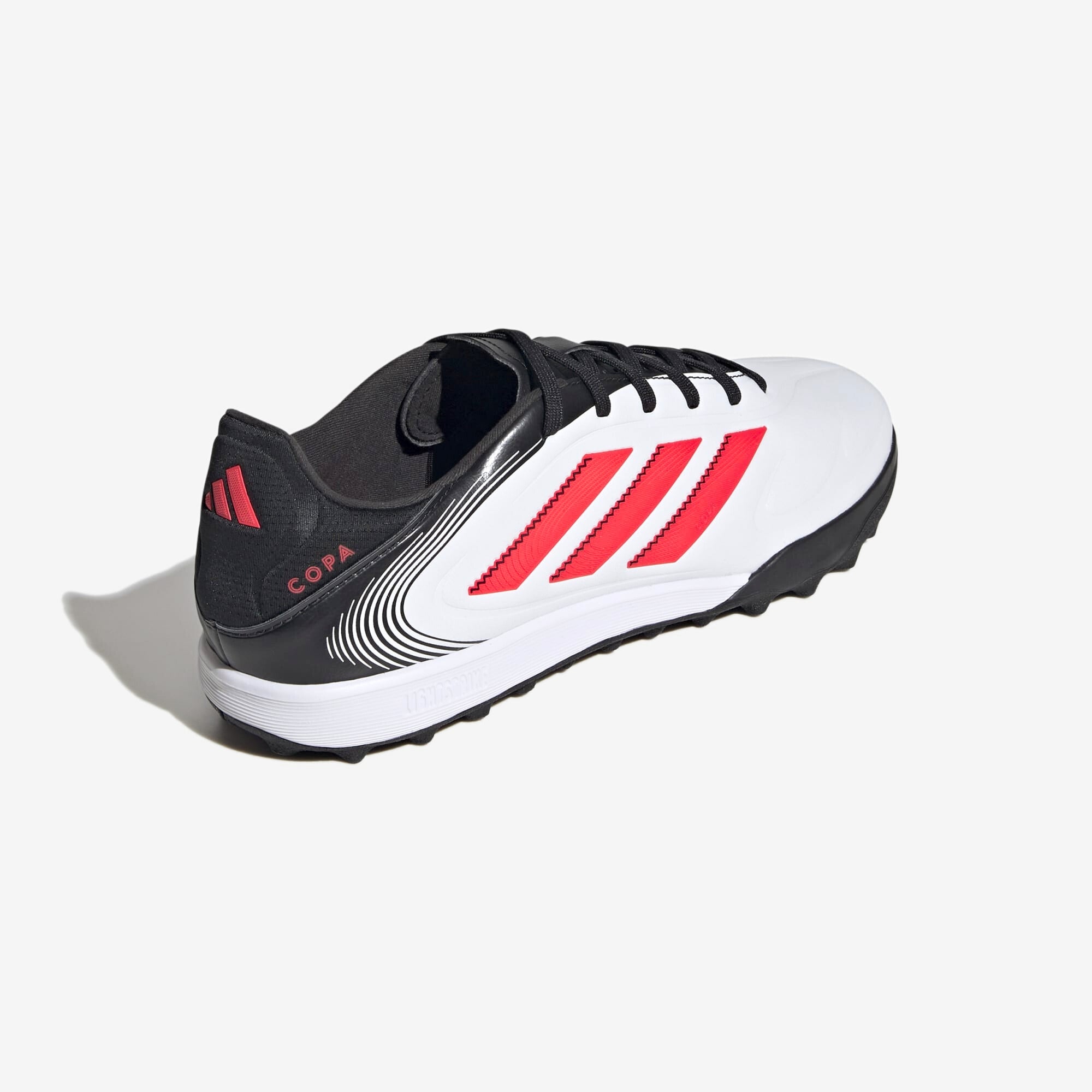 adidas Copa Pure 3 League TF Low-Top Soccer Shoes - Cloud White / Lucid Red / Core Black