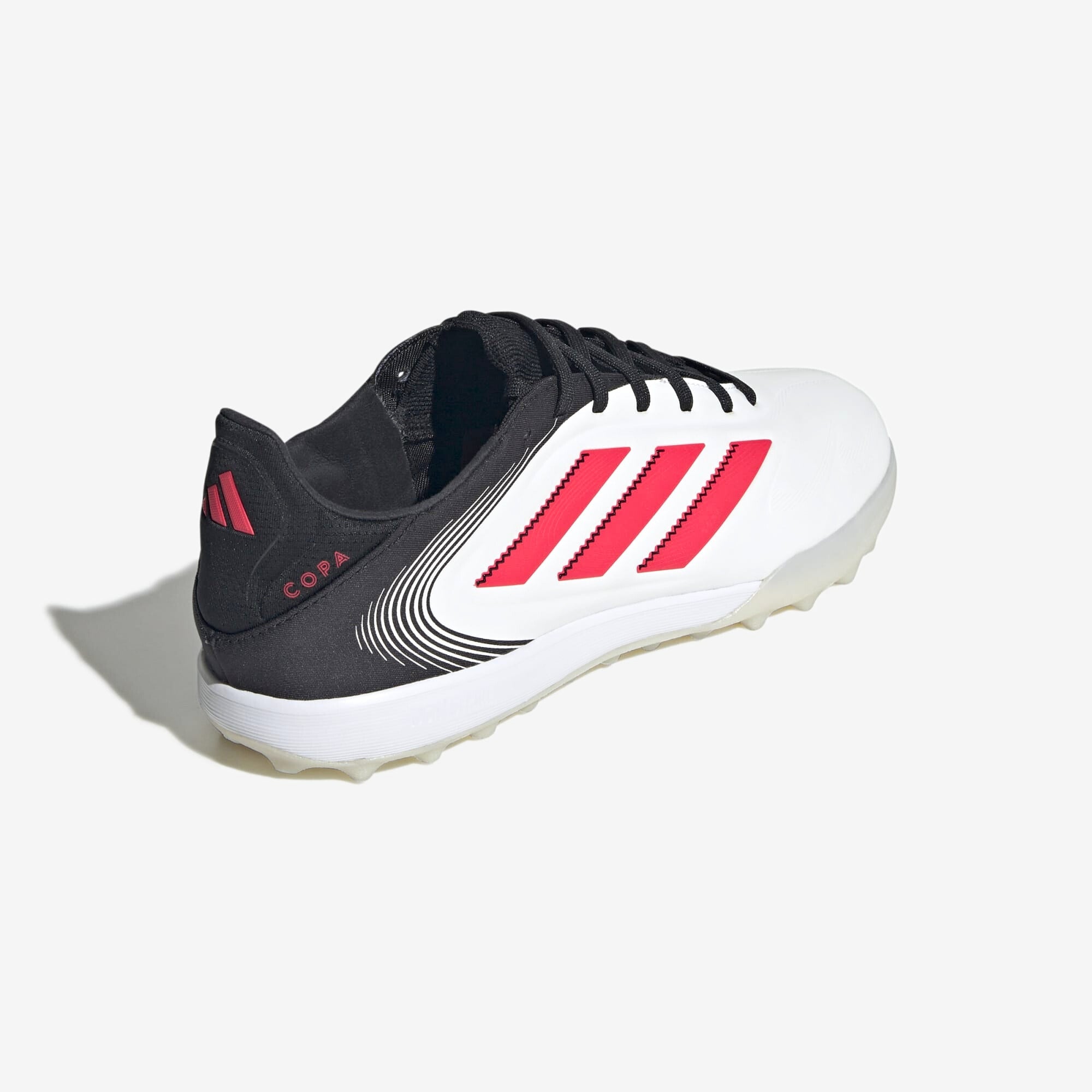 adidas Copa Pure 3 Pro TF Low-Top Soccer Shoes - Cloud White / Lucid Red / Core Black