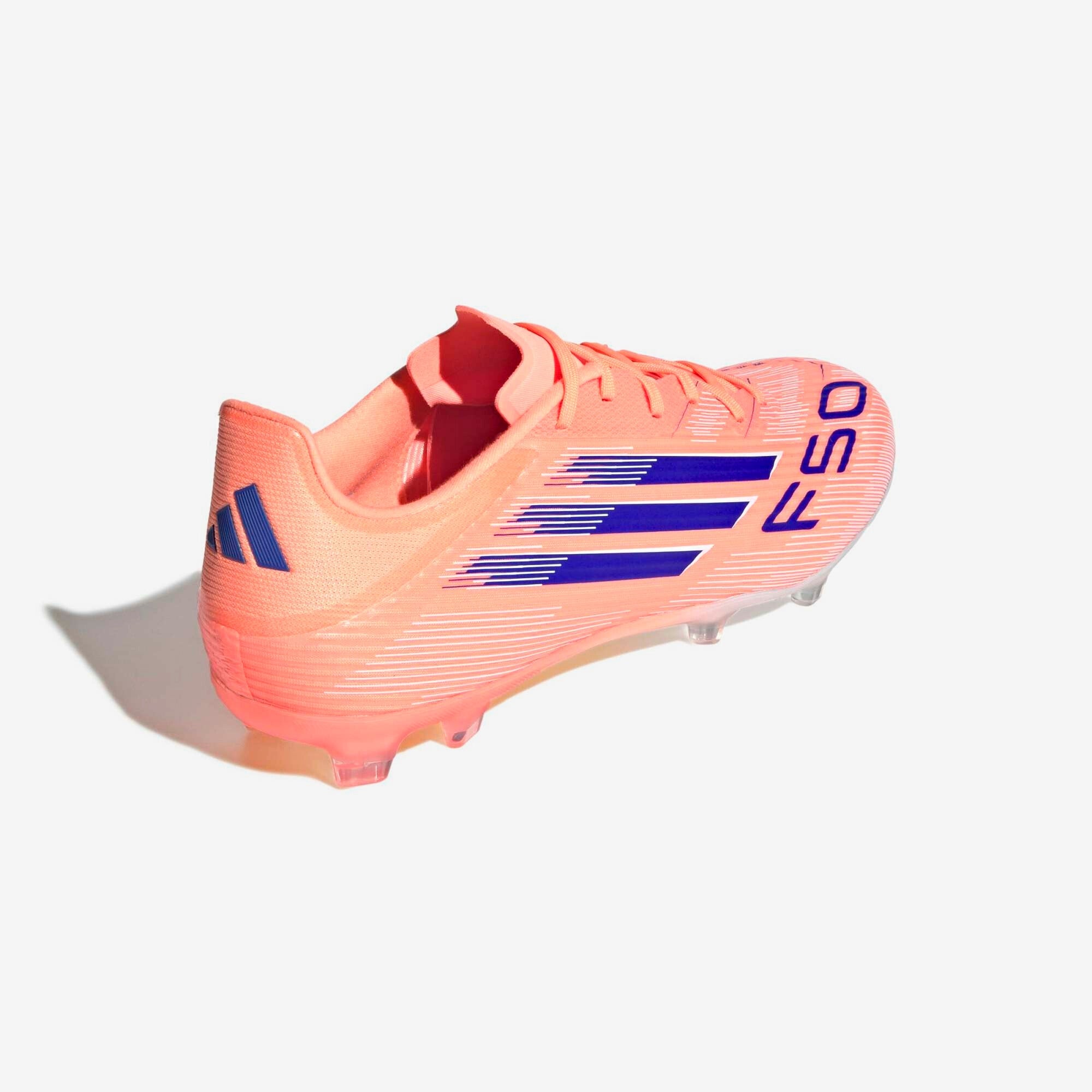 adidas F50 League Firm/Multi-Ground Low-Top Soccer Cleats - Beam Orange / Lucid Blue / Cloud White