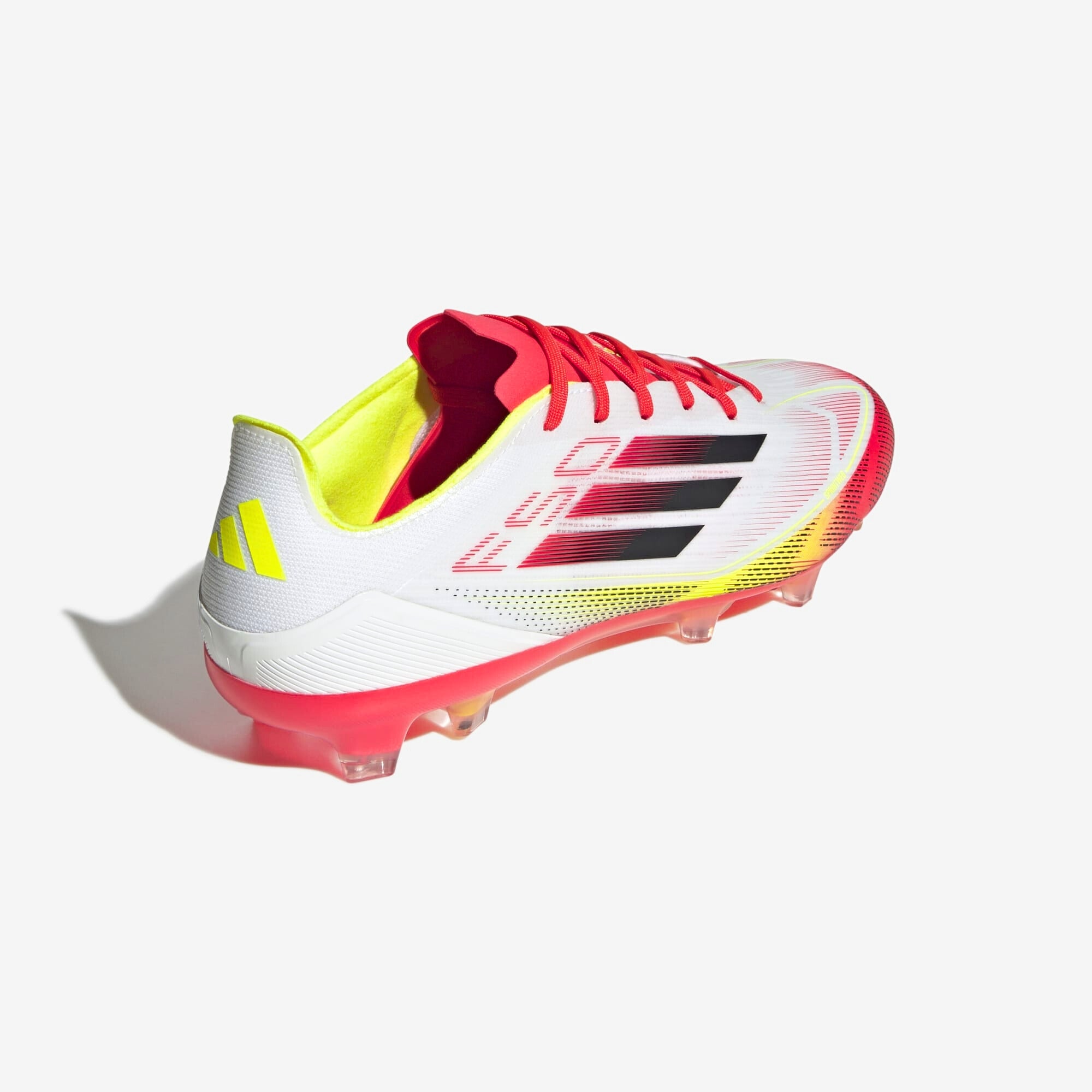 adidas F50 Pro FG Low-Top Soccer Cleats - Cloud White / Core Black / Solar Yellow