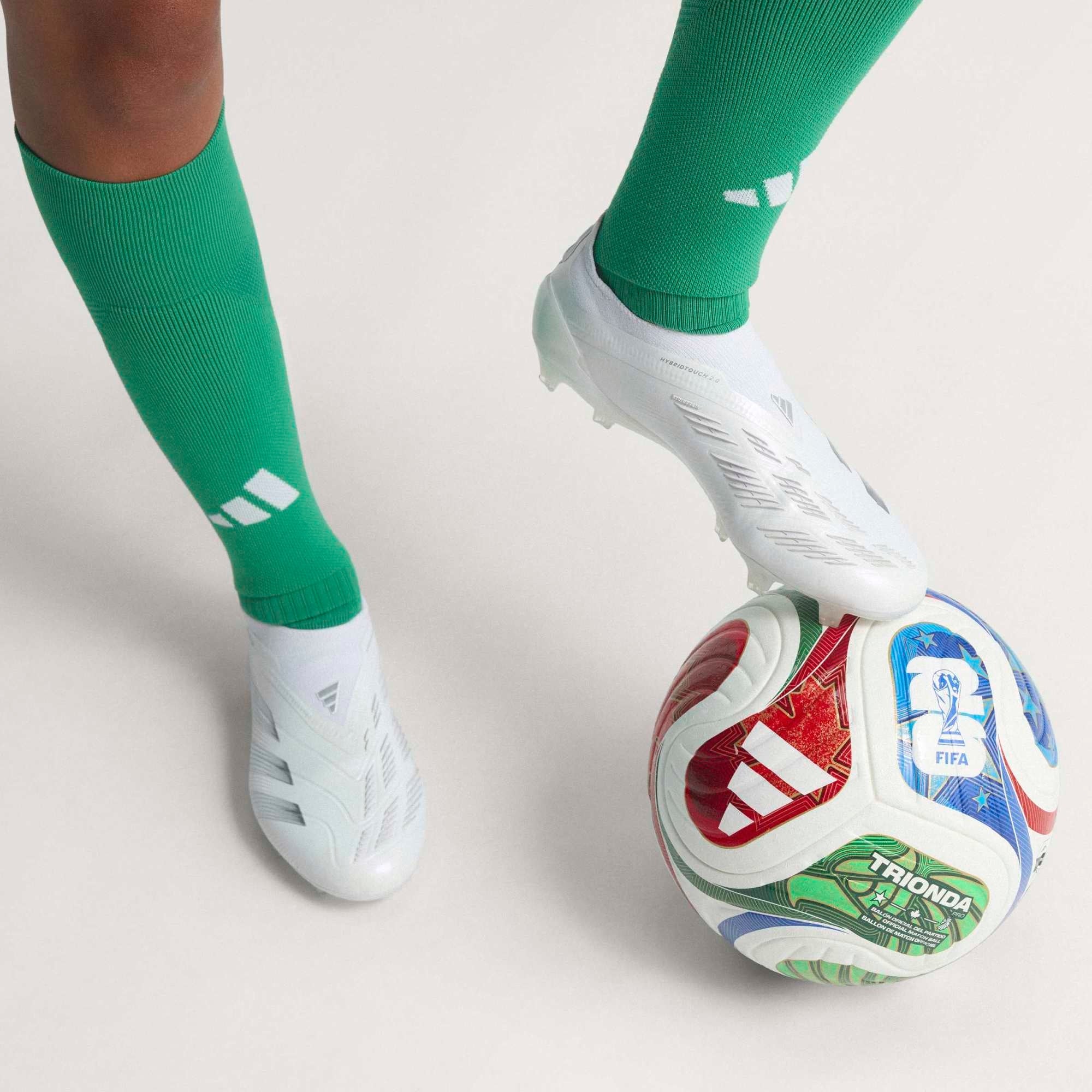 adidas FIFA World Cup 26™ Trionda Pro Soccer Ball - White / Solar Blue / Hi-Res Red / Flash Lime