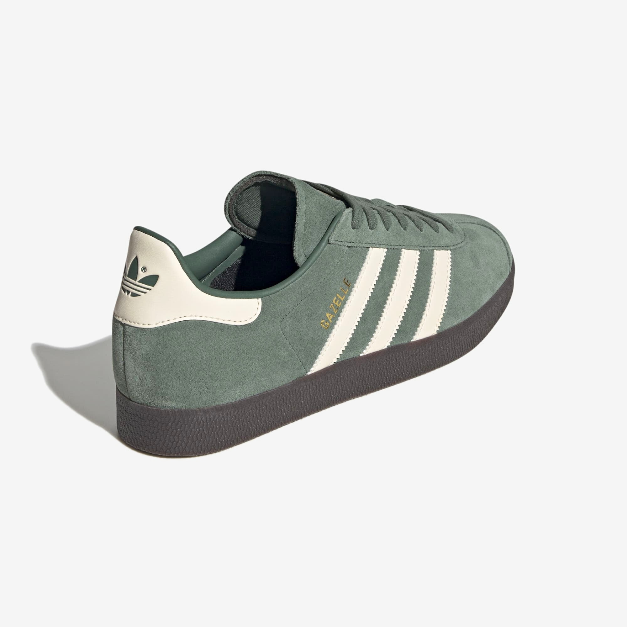 adidas Gazelle IC Low-Top Soccer Shoes - Green Oxide / Wonder White