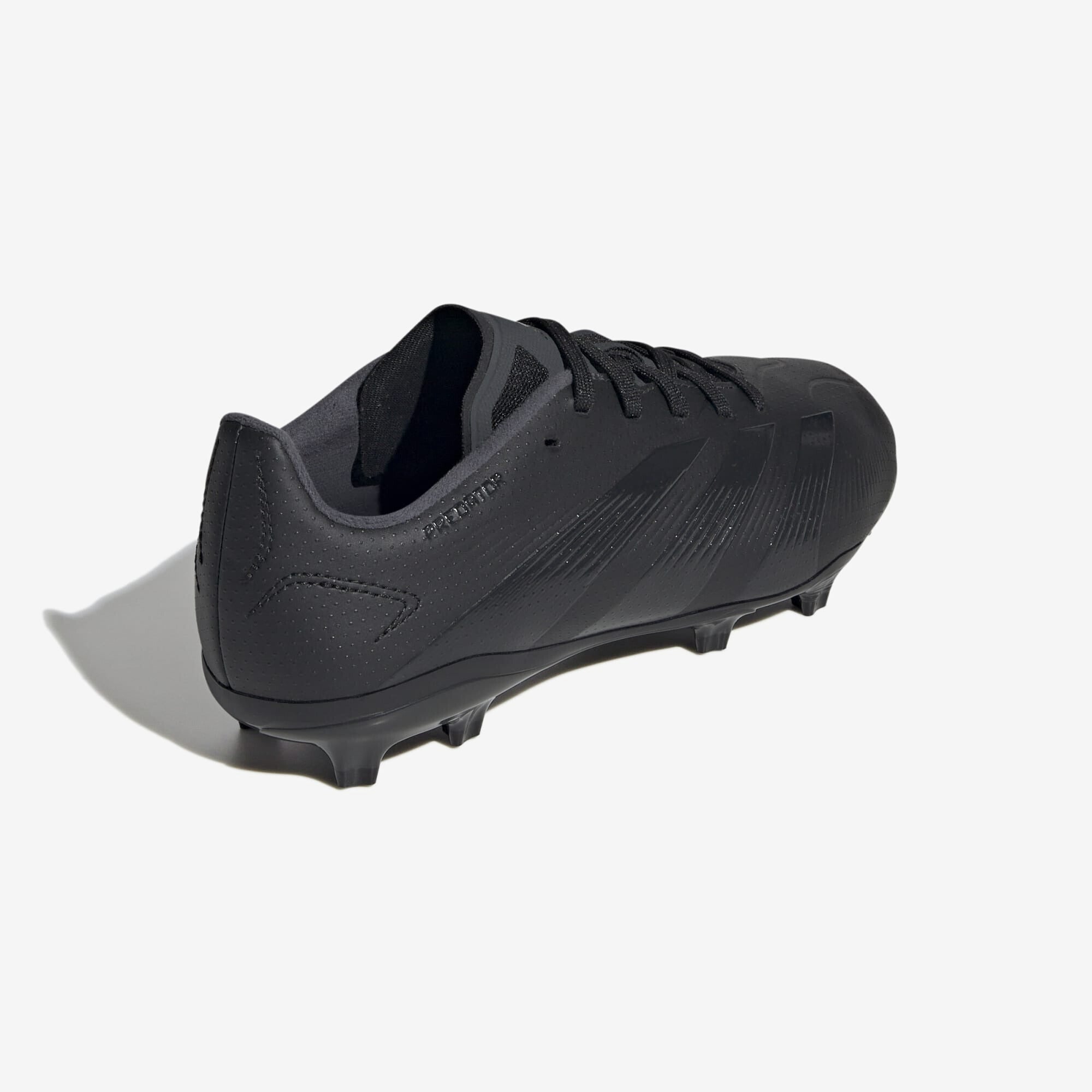 adidas Jr. Predator League Big Kids' Firm-Ground Low-Top Soccer Cleats - Core Black / Carbon / Core Black