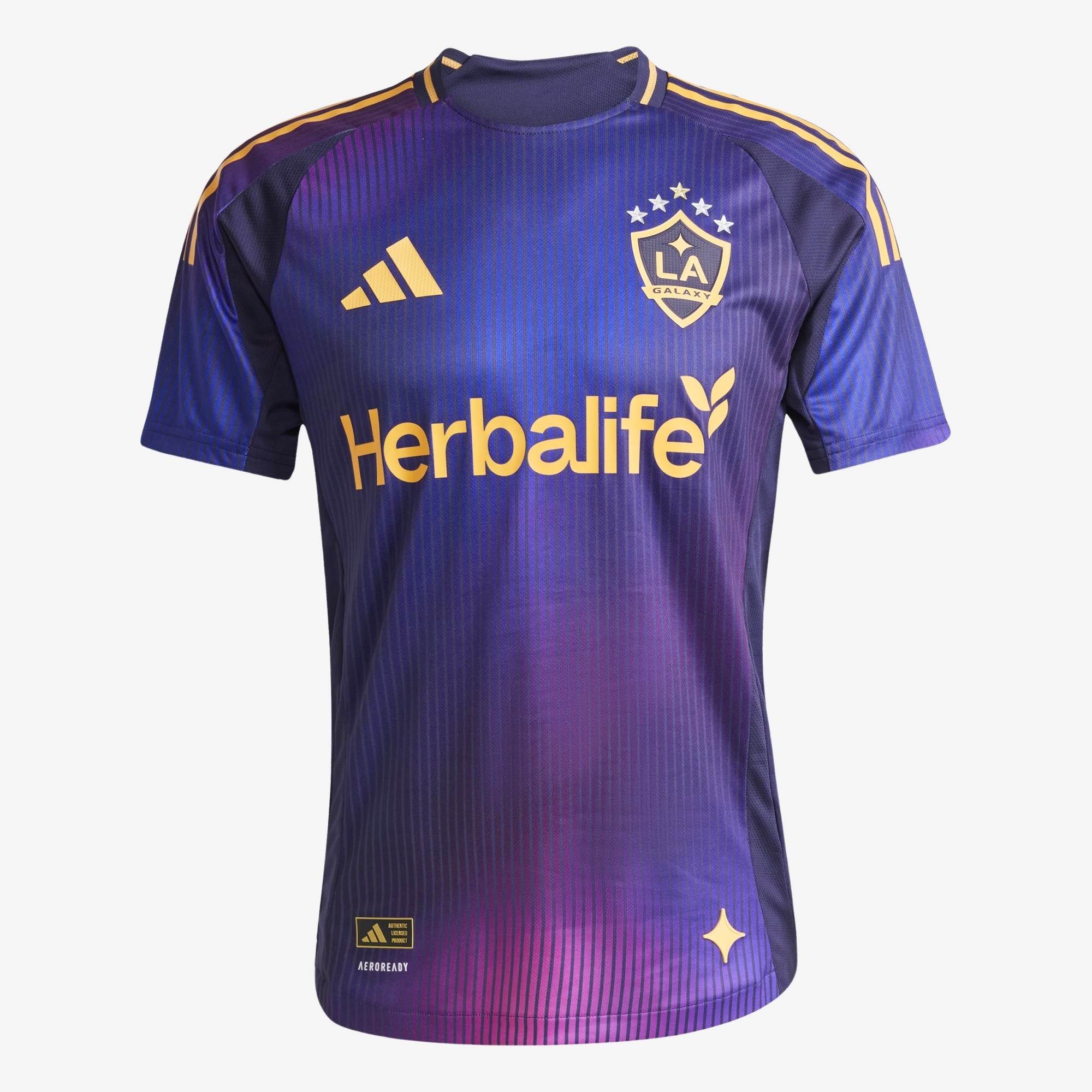 adidas LA Galaxy 2025/26 Match Away Men's AEROREADY Soccer Authentic Jersey - Noble Ink