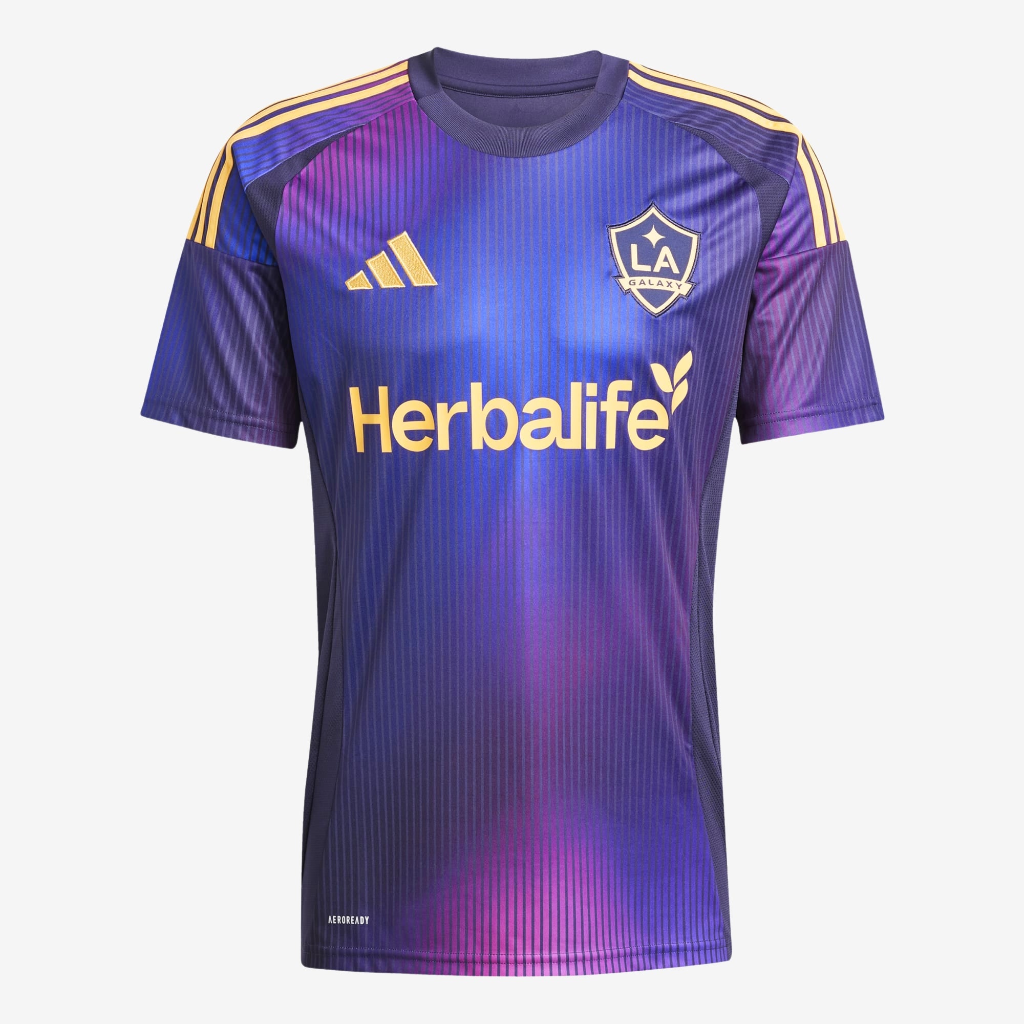 adidas LA Galaxy 2025/26 Stadium Away Men's AEROREADY Soccer Replica Jersey - Noble Ink