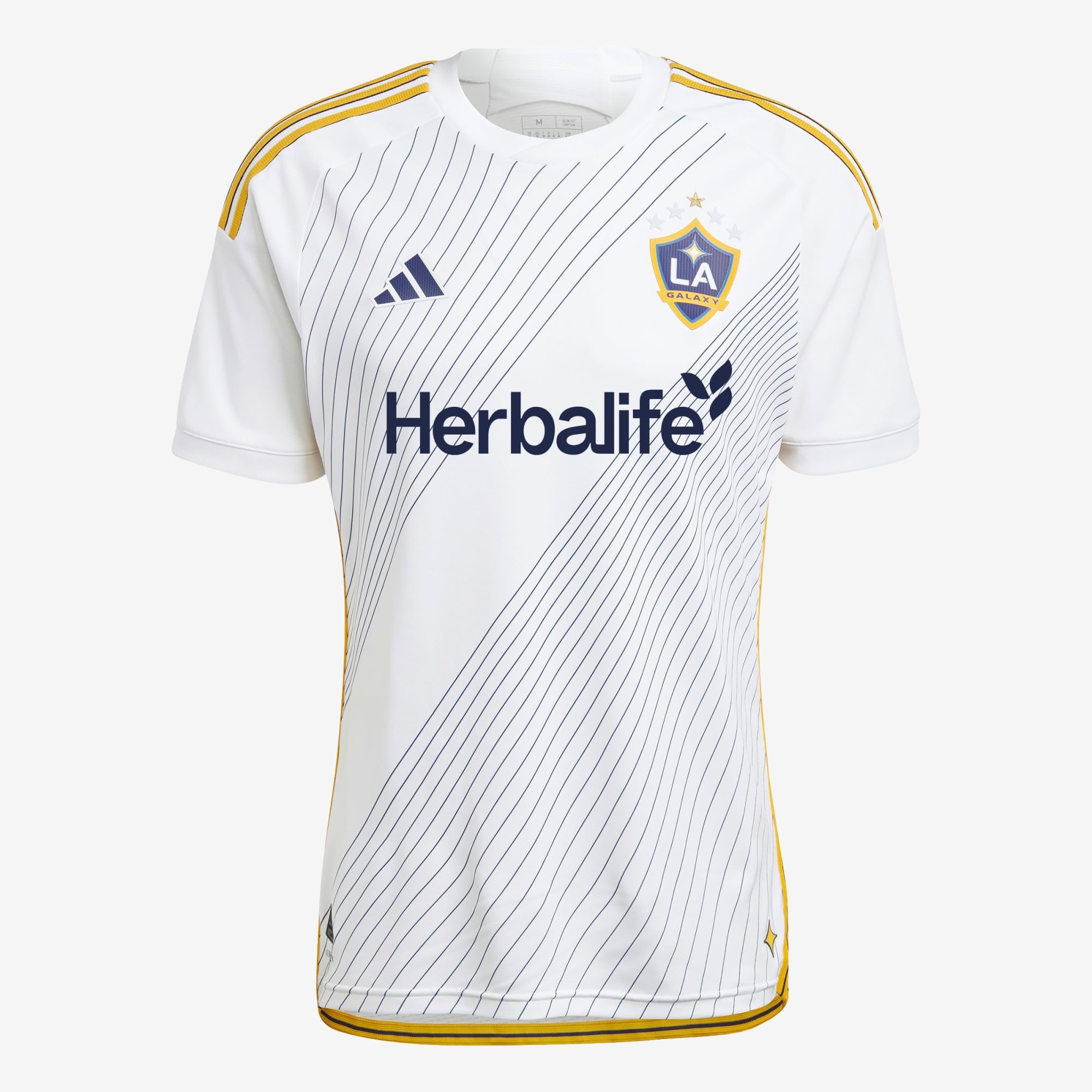 adidas LA Galaxy 2024/25 Match Home Men's AEROREADY Soccer Authentic Jersey - White